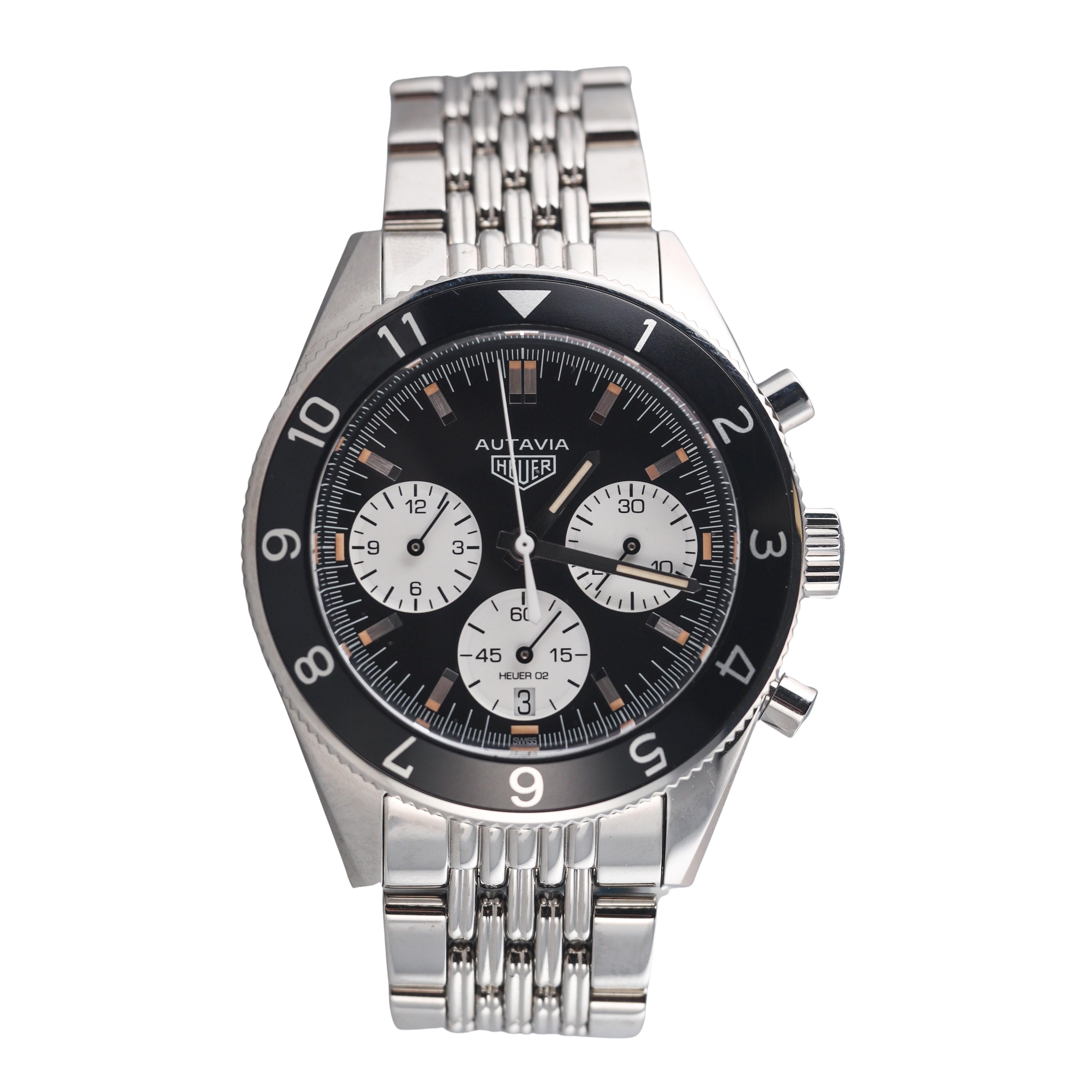 TAG Heuer Heritage Autavia Automatic Chronograph Watch CBE2110-0