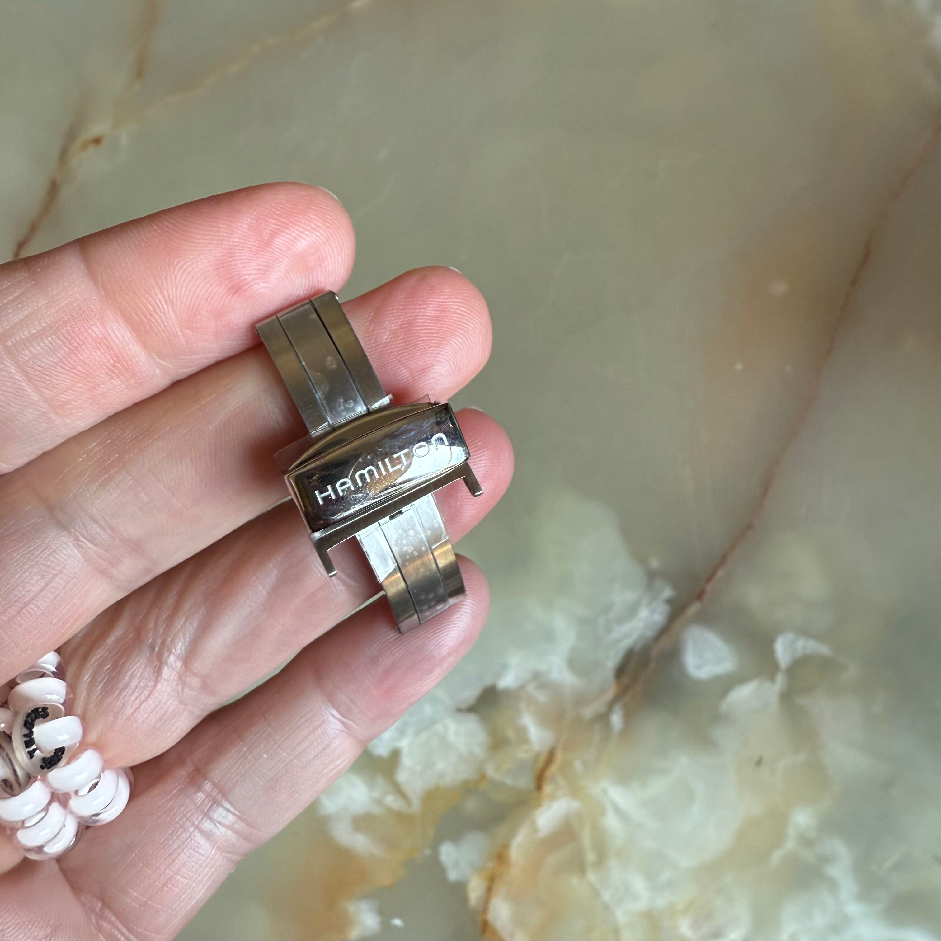 Authentic Hamilton Steel Deployant Buckle 19mm H640000002