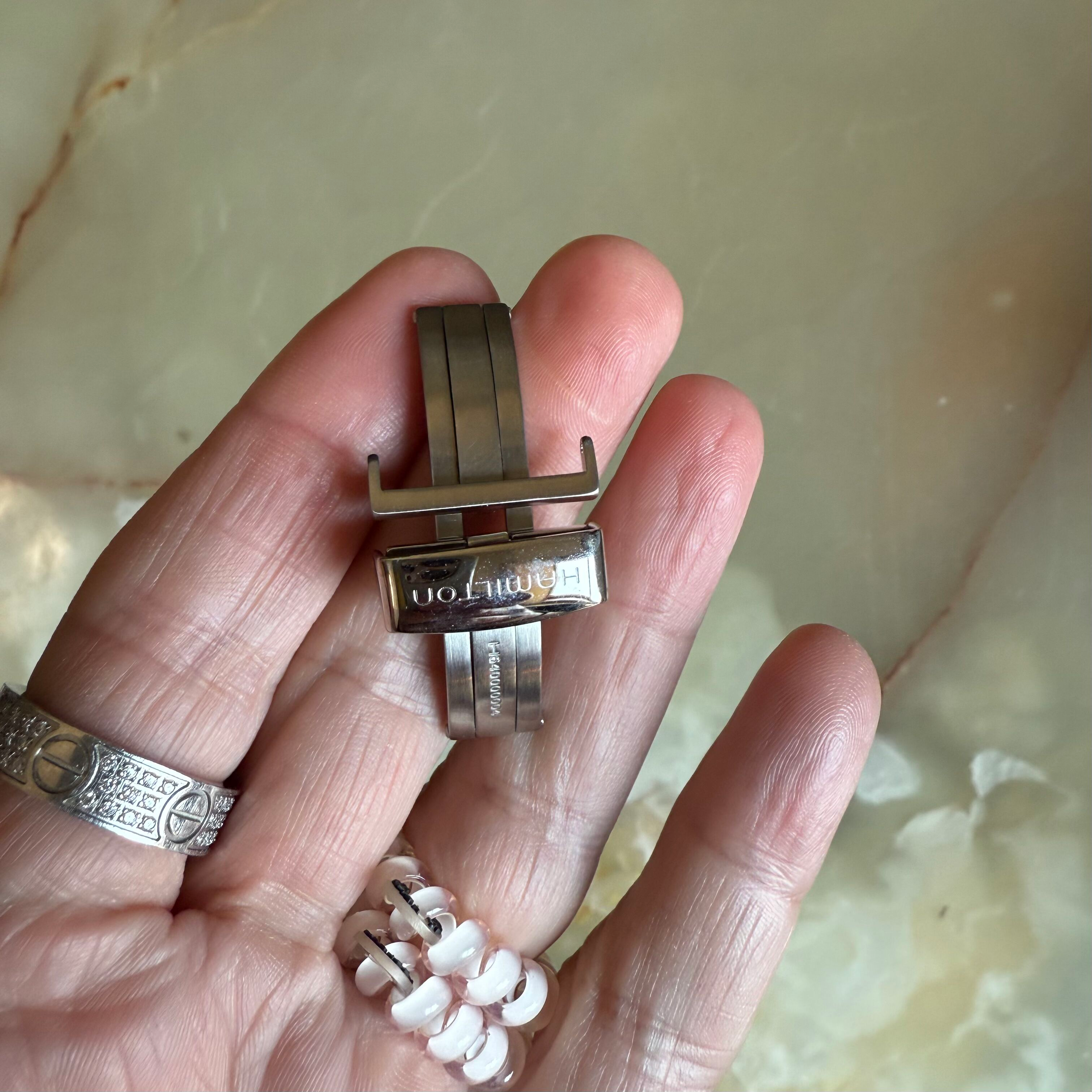 Authentic Hamilton Steel Deployant Buckle 20mm