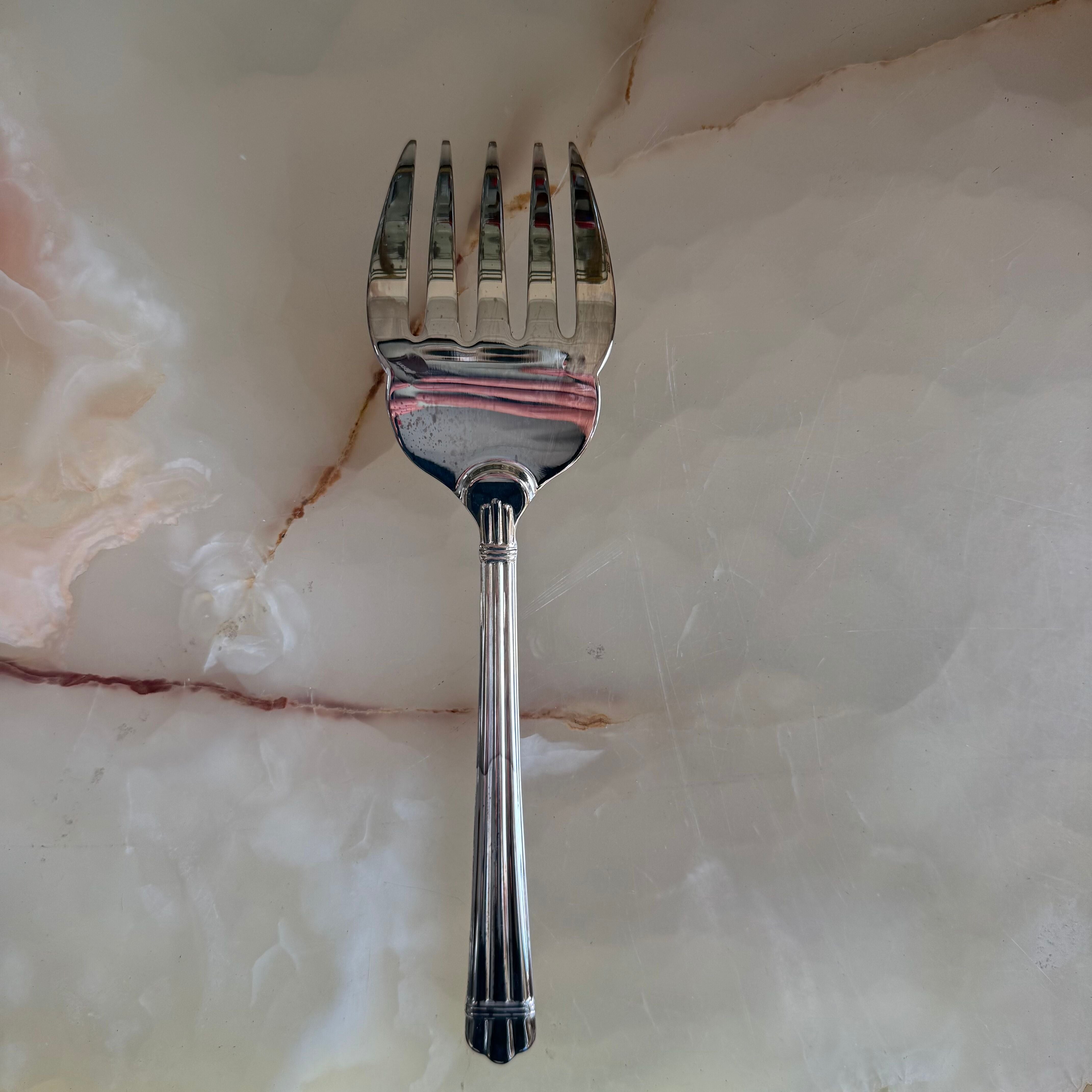 Christofle Aria Silver Plated Fish Serving Fork 0022080