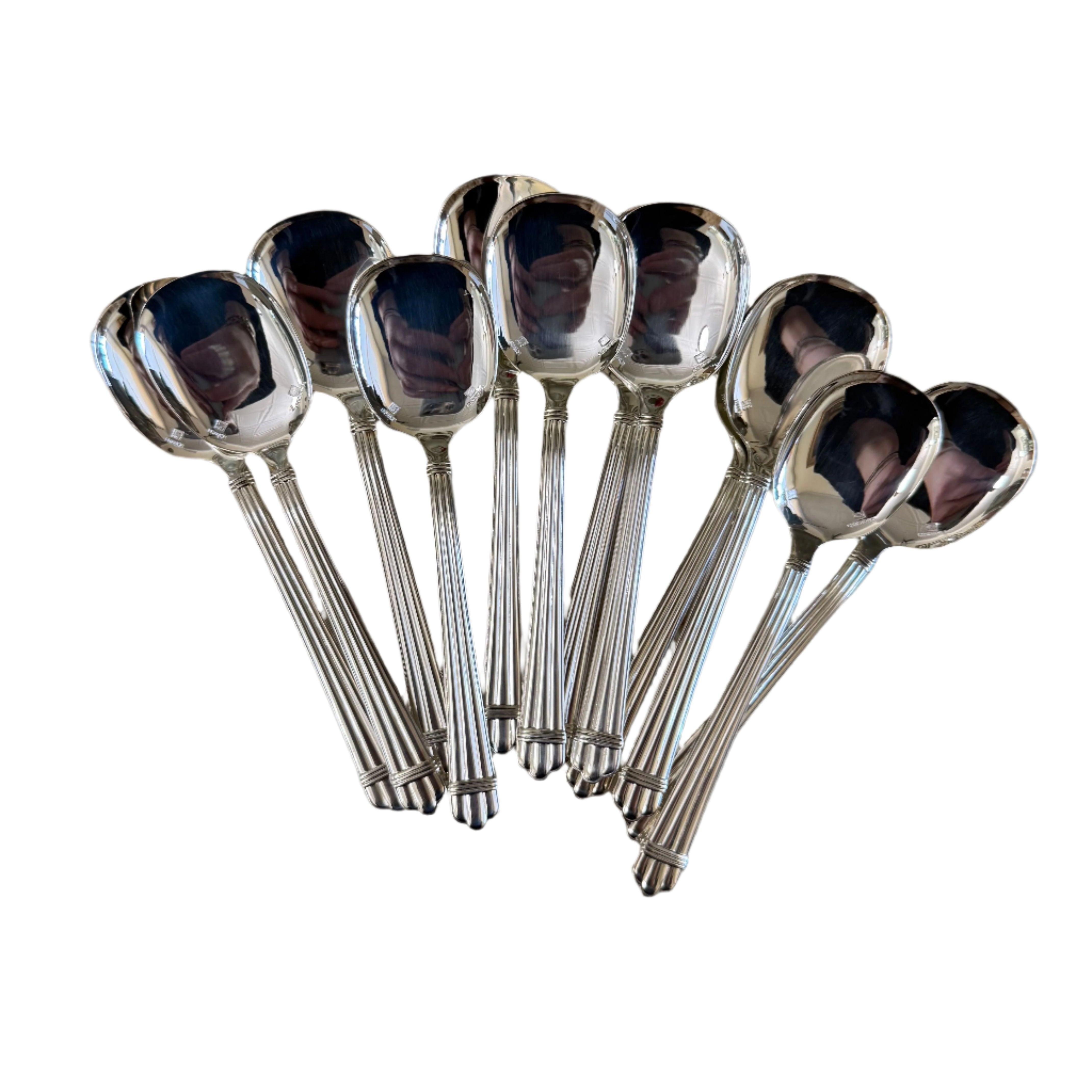 Christofle Aria Silver Plated Ice Cream Spoon Set of 12 0022035
