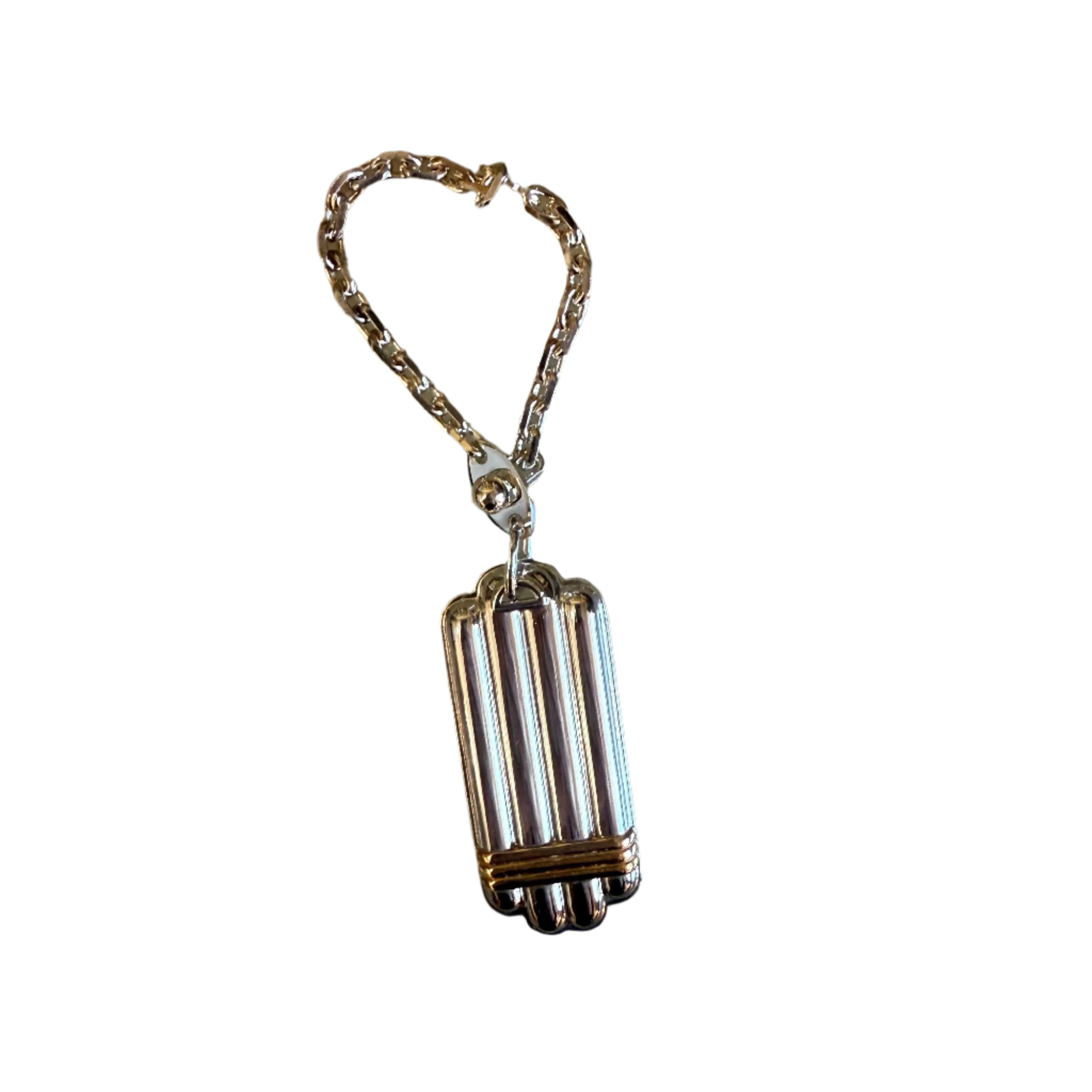 Christofle Aria Gold Ring Silver Plated Long Key Ring 4254845