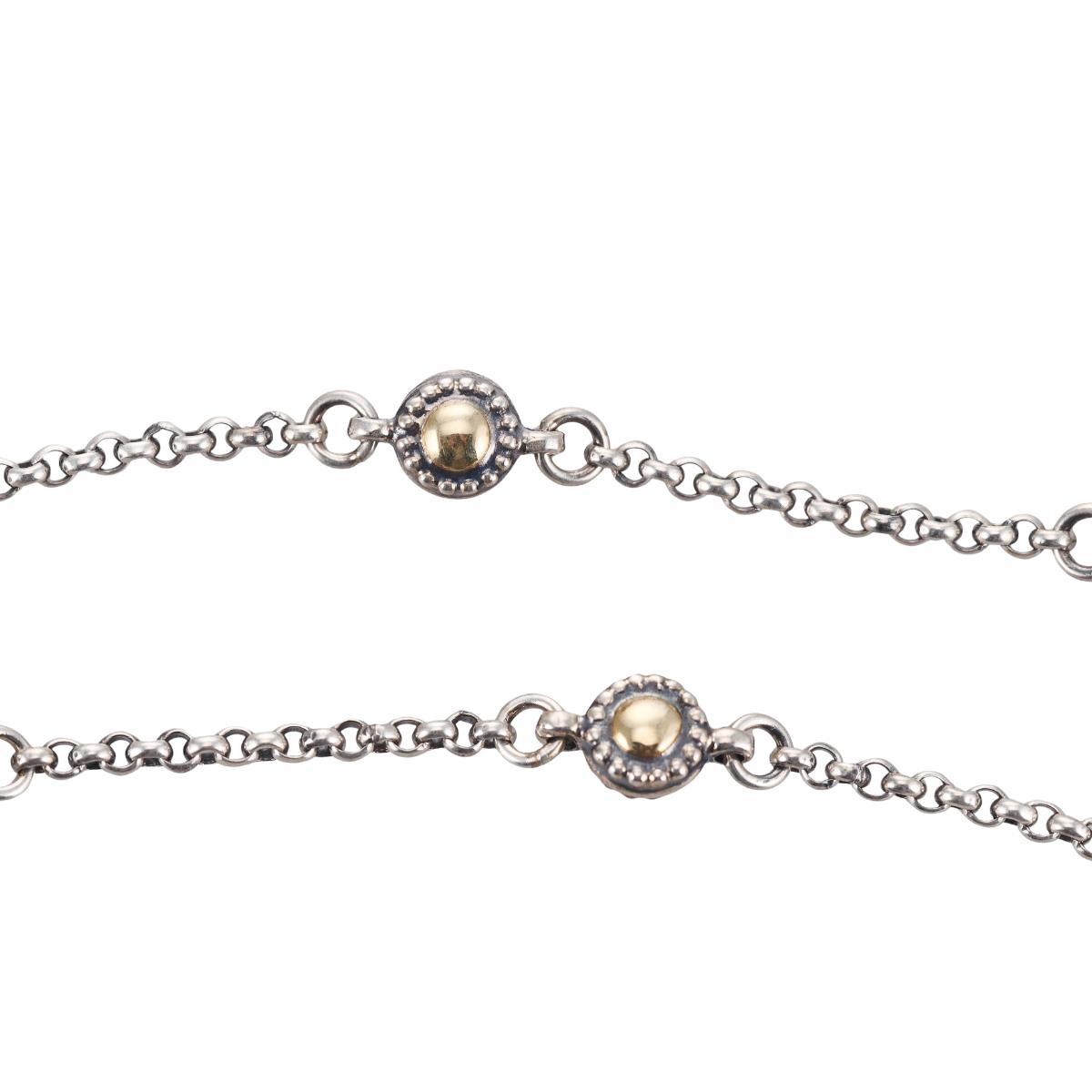Konstantino Orpheus 18k Sterling Cross Pendant Necklace
