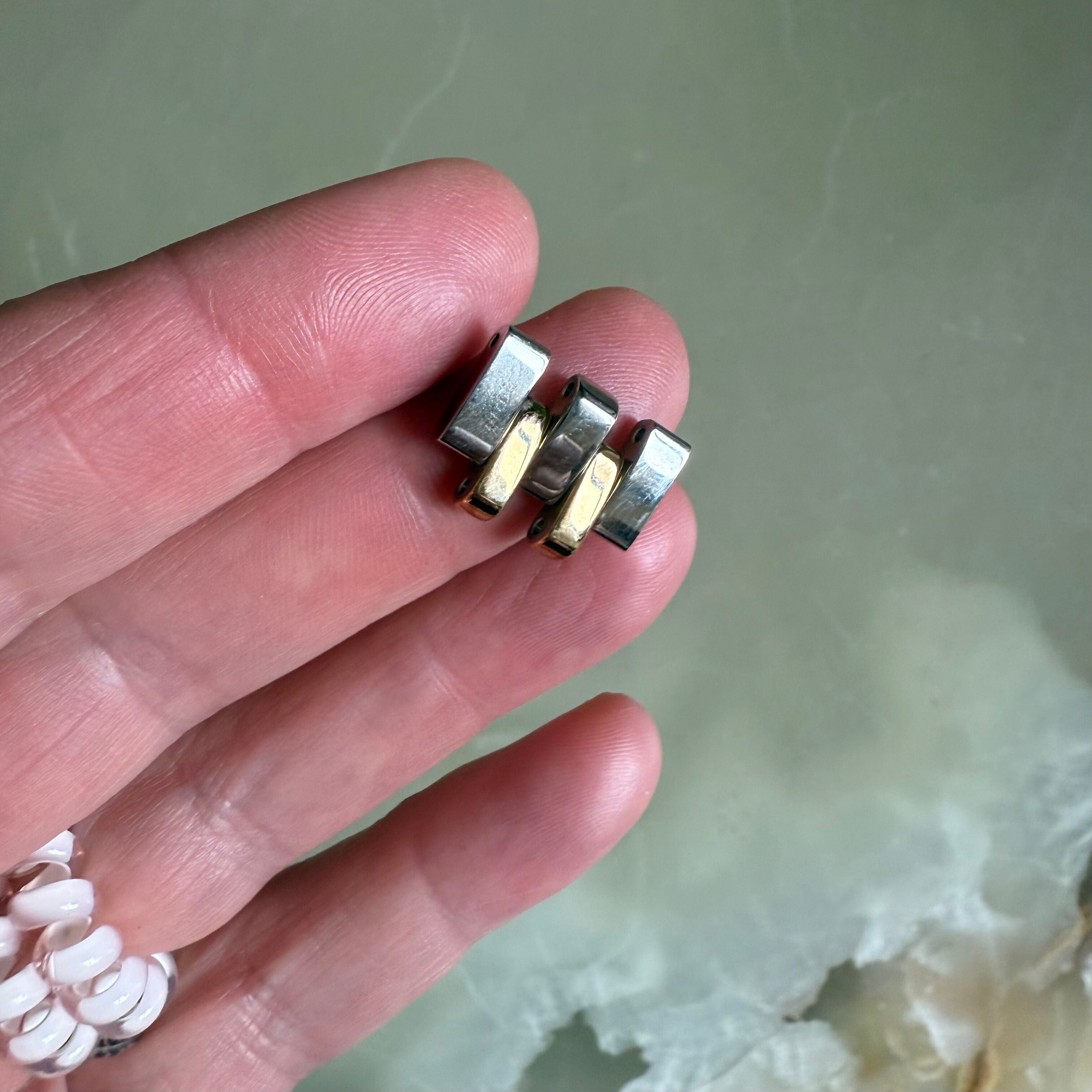 Authentic Tissot 2 Tone Stainless Steel Link 18mm