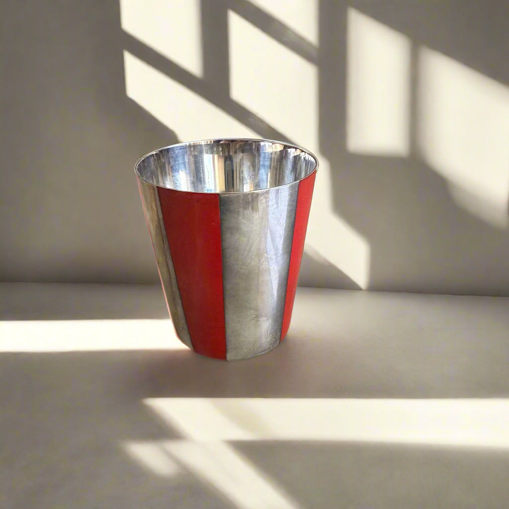 Puiforcat Silver Plated Enamel Tumbler 036296