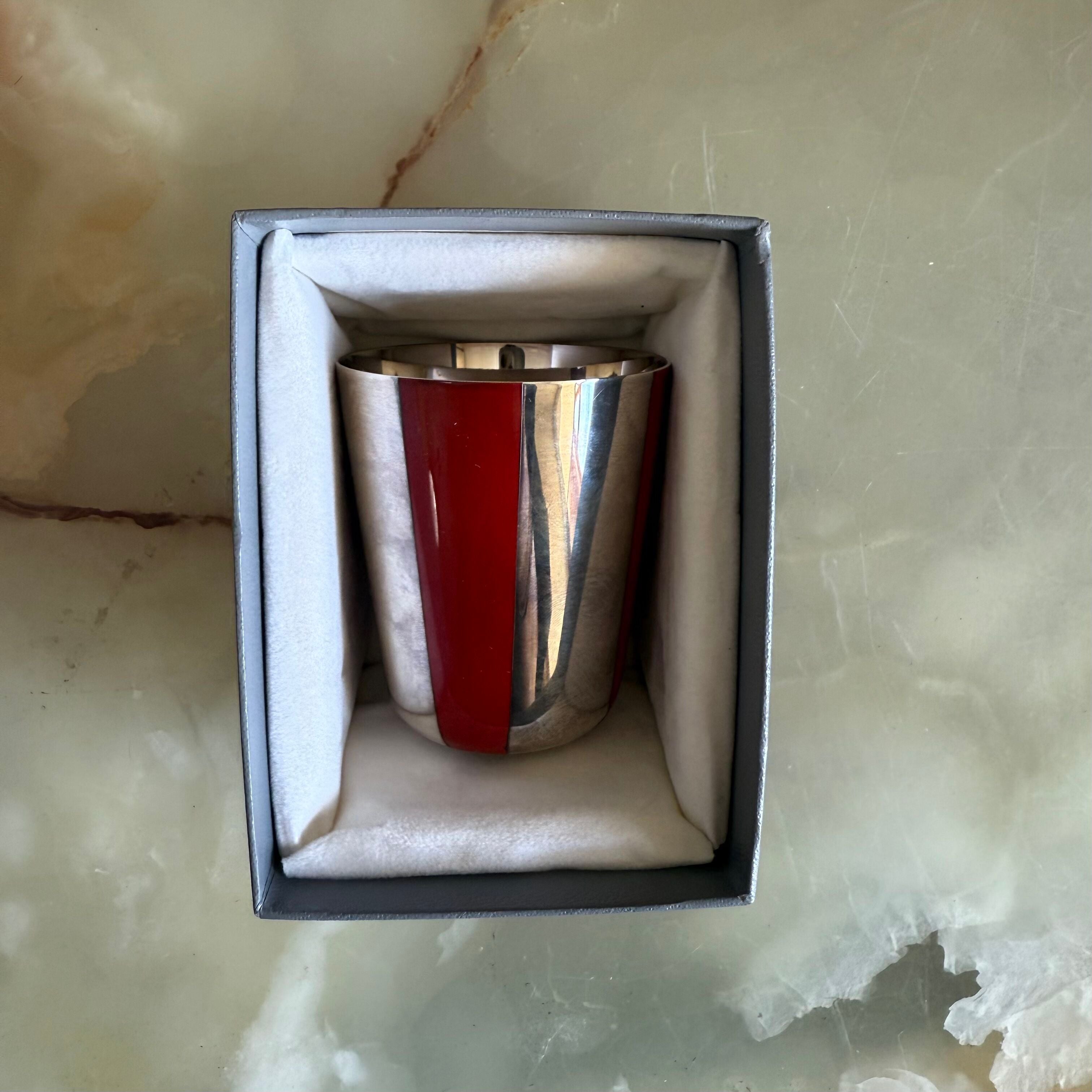 Puiforcat Silver Plated Enamel Tumbler 036296