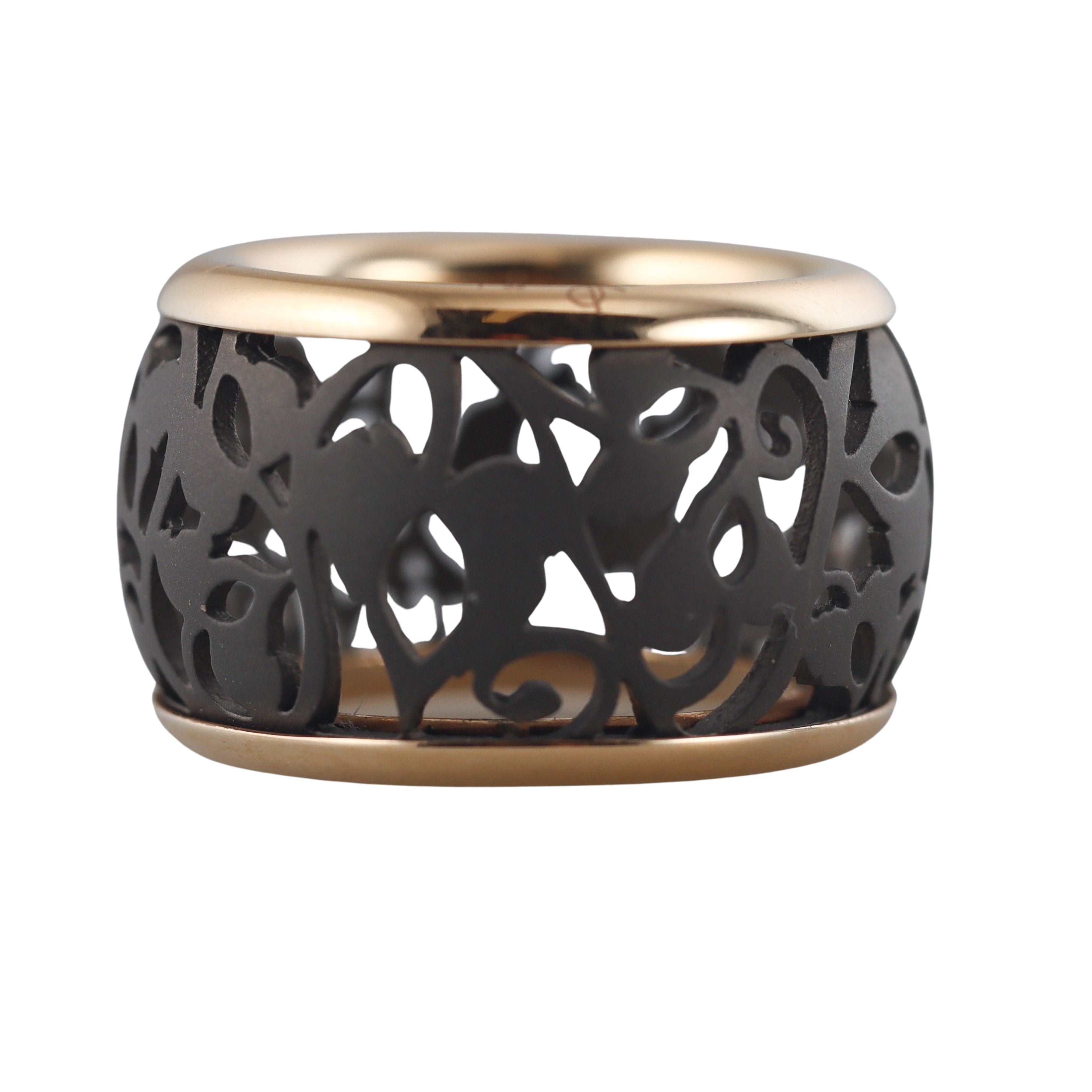 Pomellato Arabesque 18k Rose Gold Band Ring
