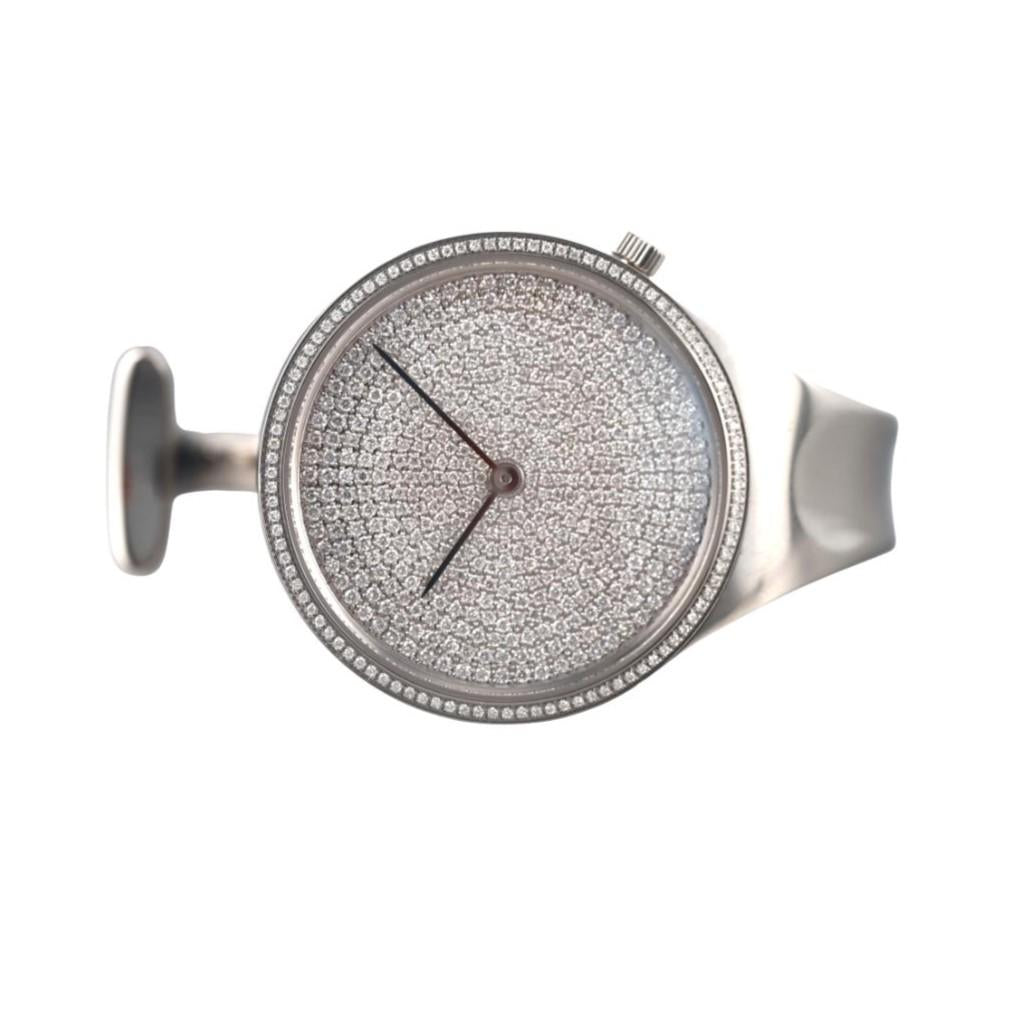 Georg Jensen Vivianna Diamond Dial 34mm Quartz Ladies Watch 35756