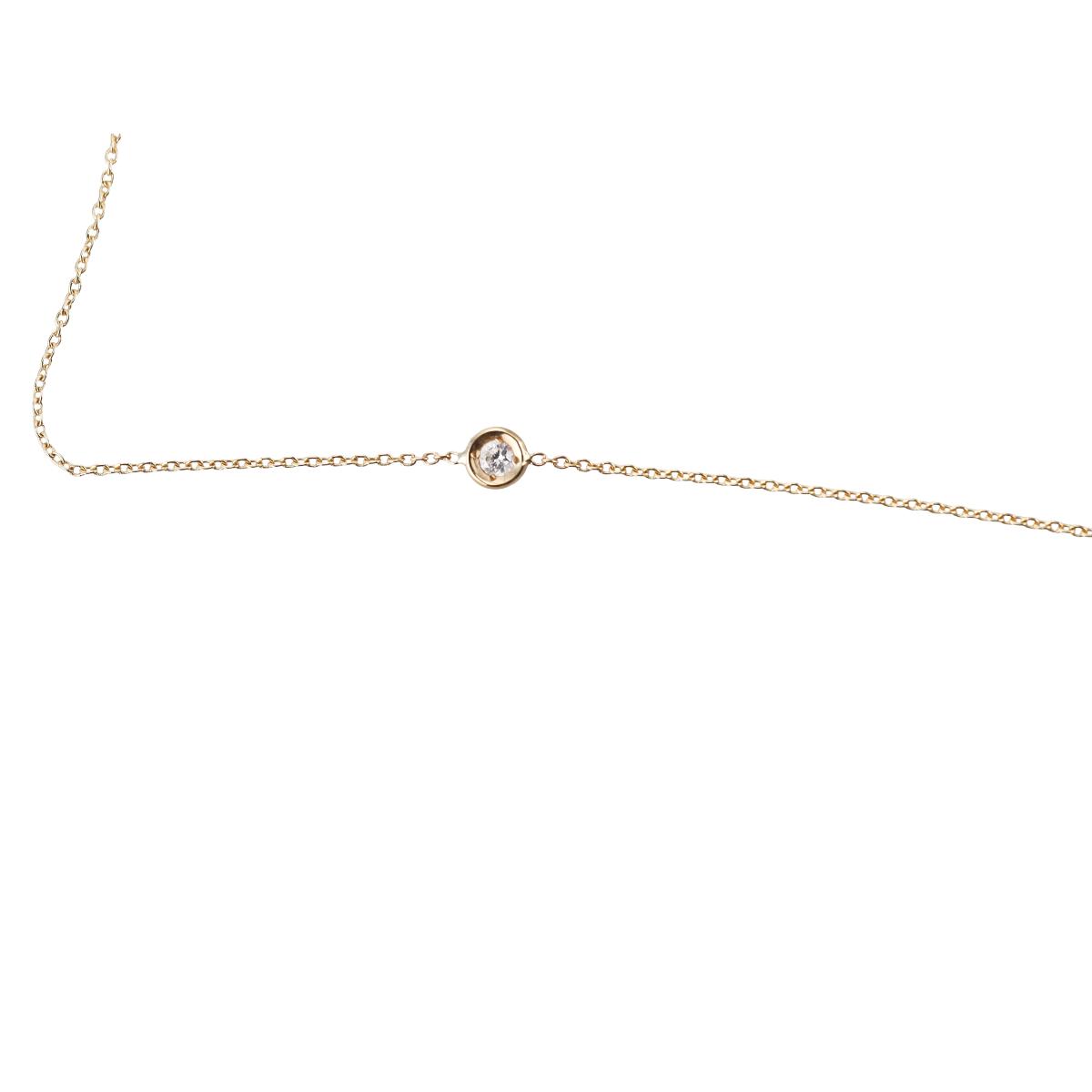 Roberto Coin 18k Yellow Diamond Station Necklace