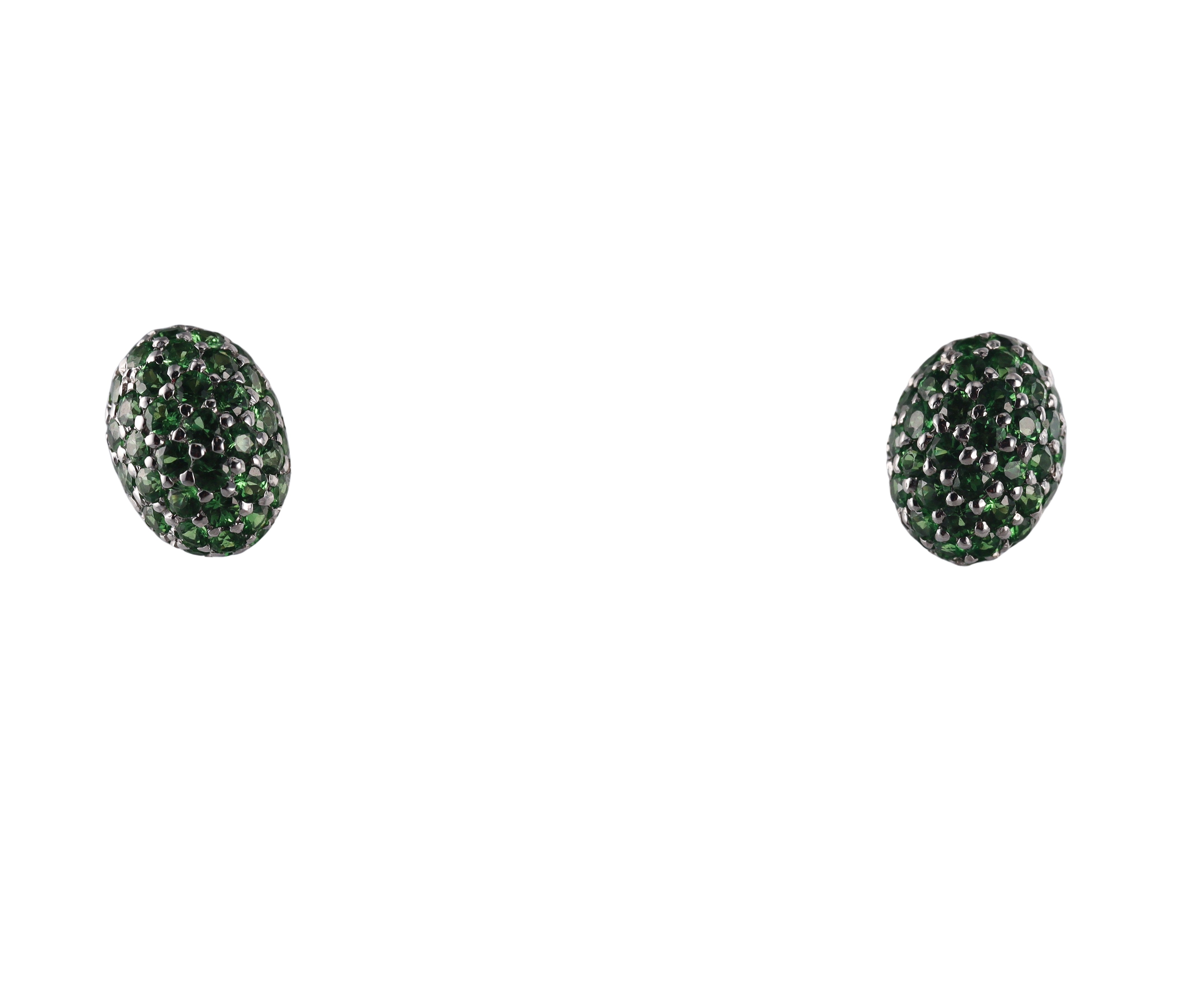 18k Gold Roberto Coin Demantoid Garnet Earrings