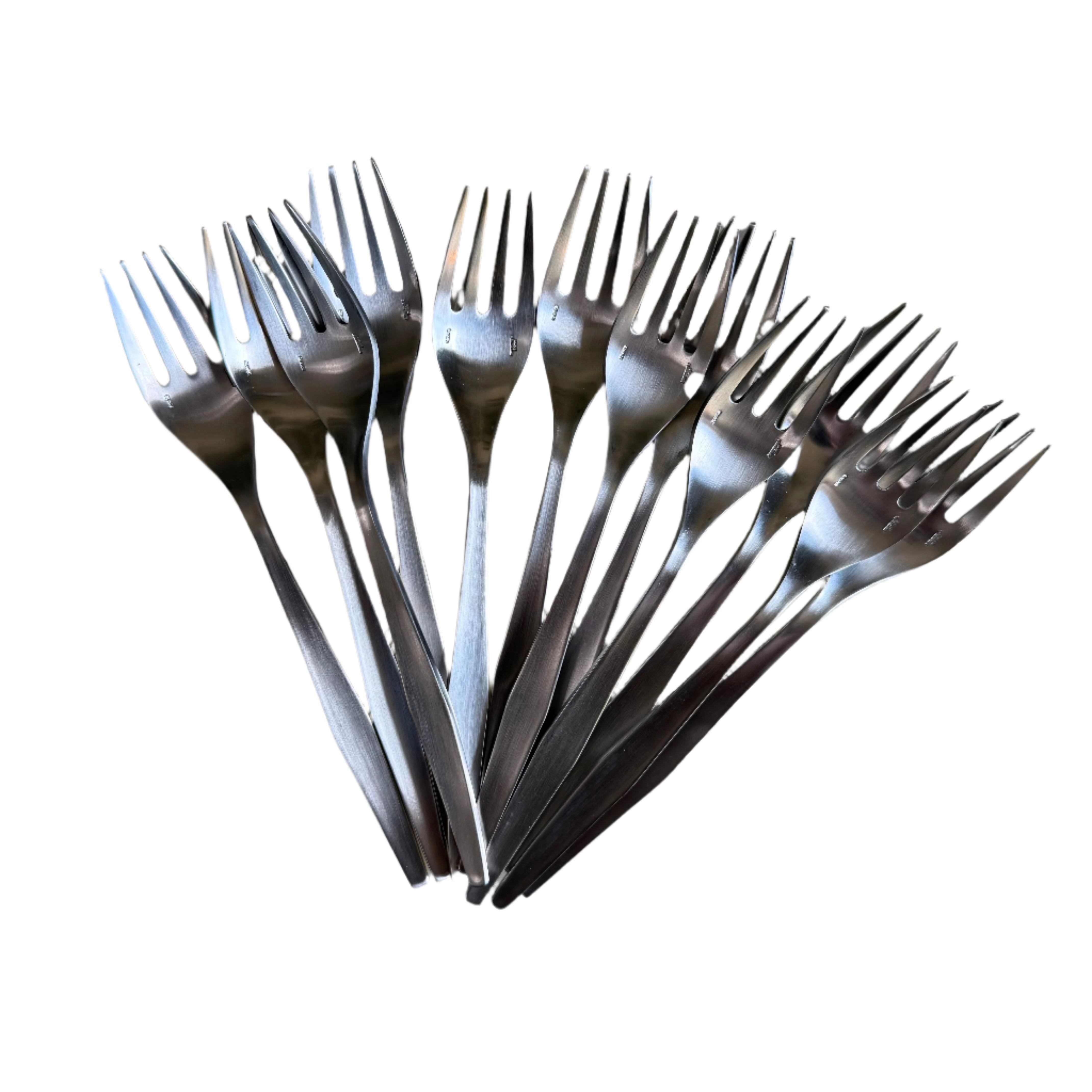 Christofle Alpha Stainless Steel Pastry Fork Set of 12 2414015