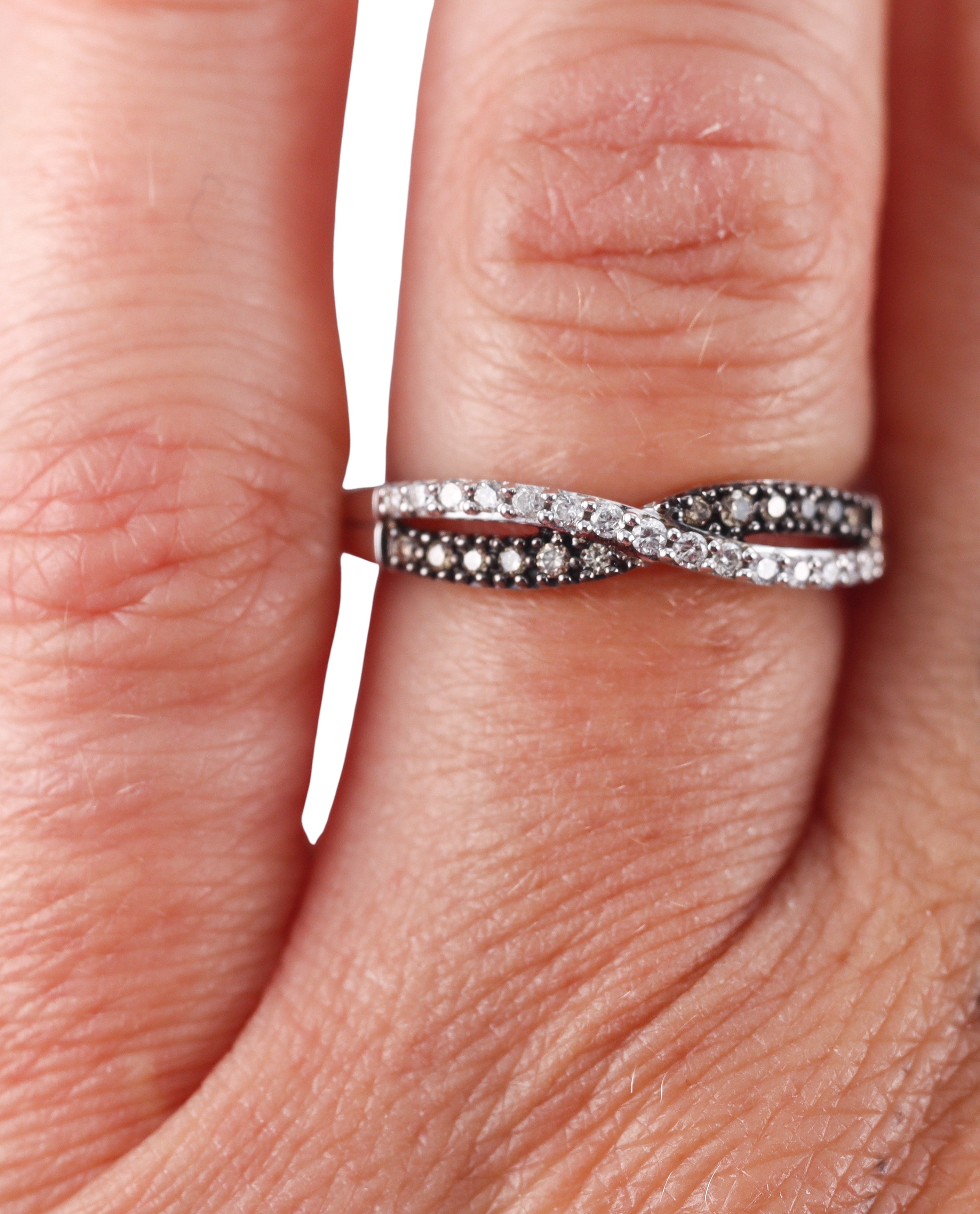 Kallati White Gold Fancy Diamonds Ring