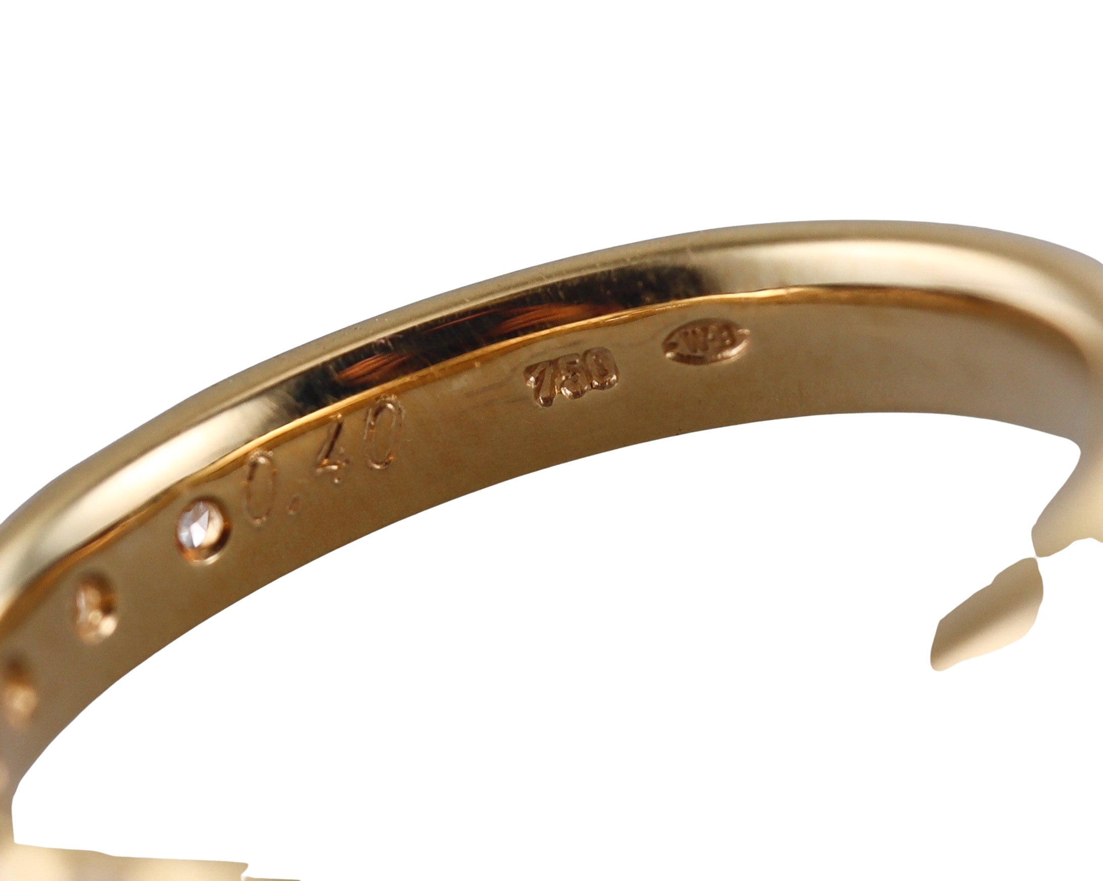 18k Gold Diamond Band Wedding Ring