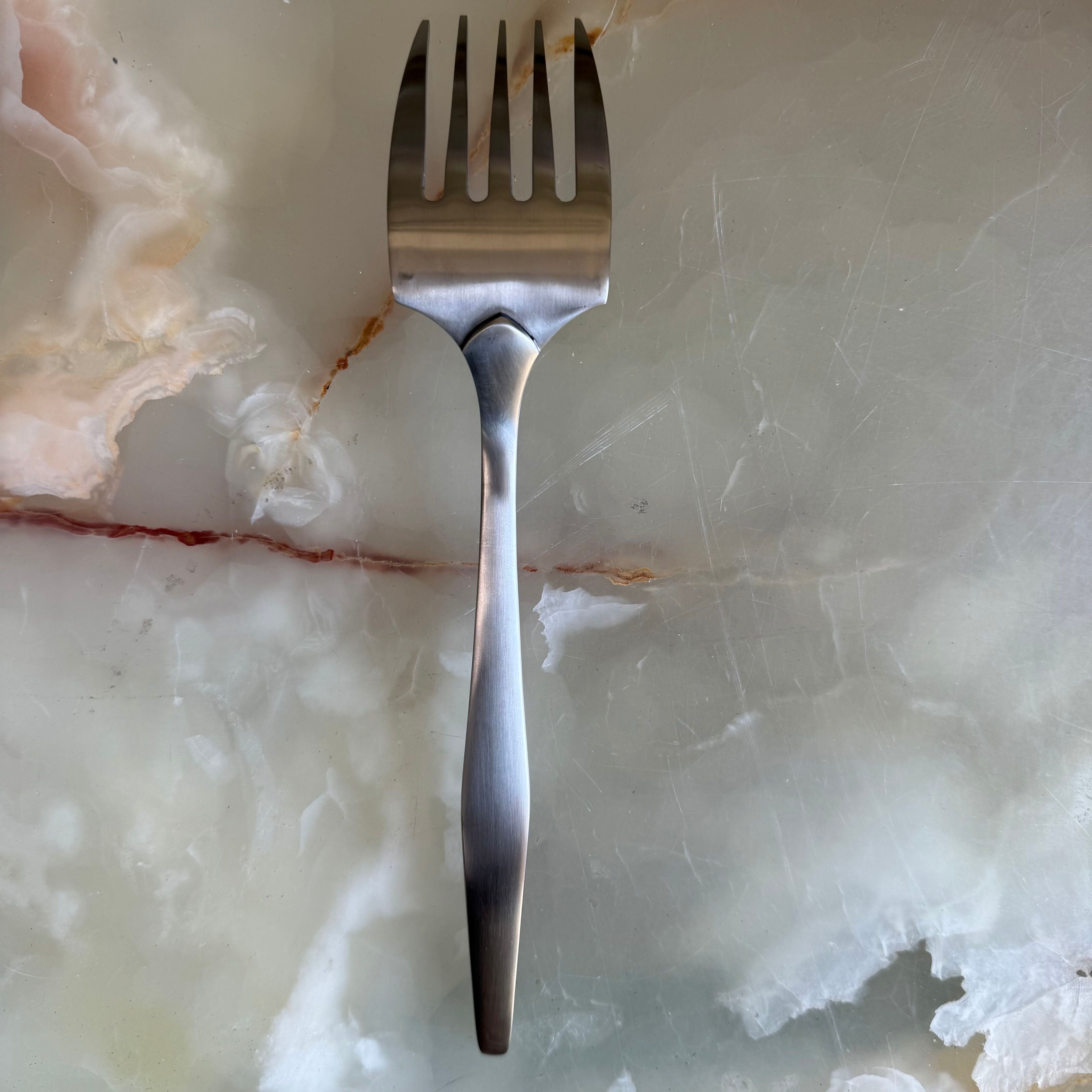 Christofle Alpha Stainless Steel Serving Fork Large 2414007