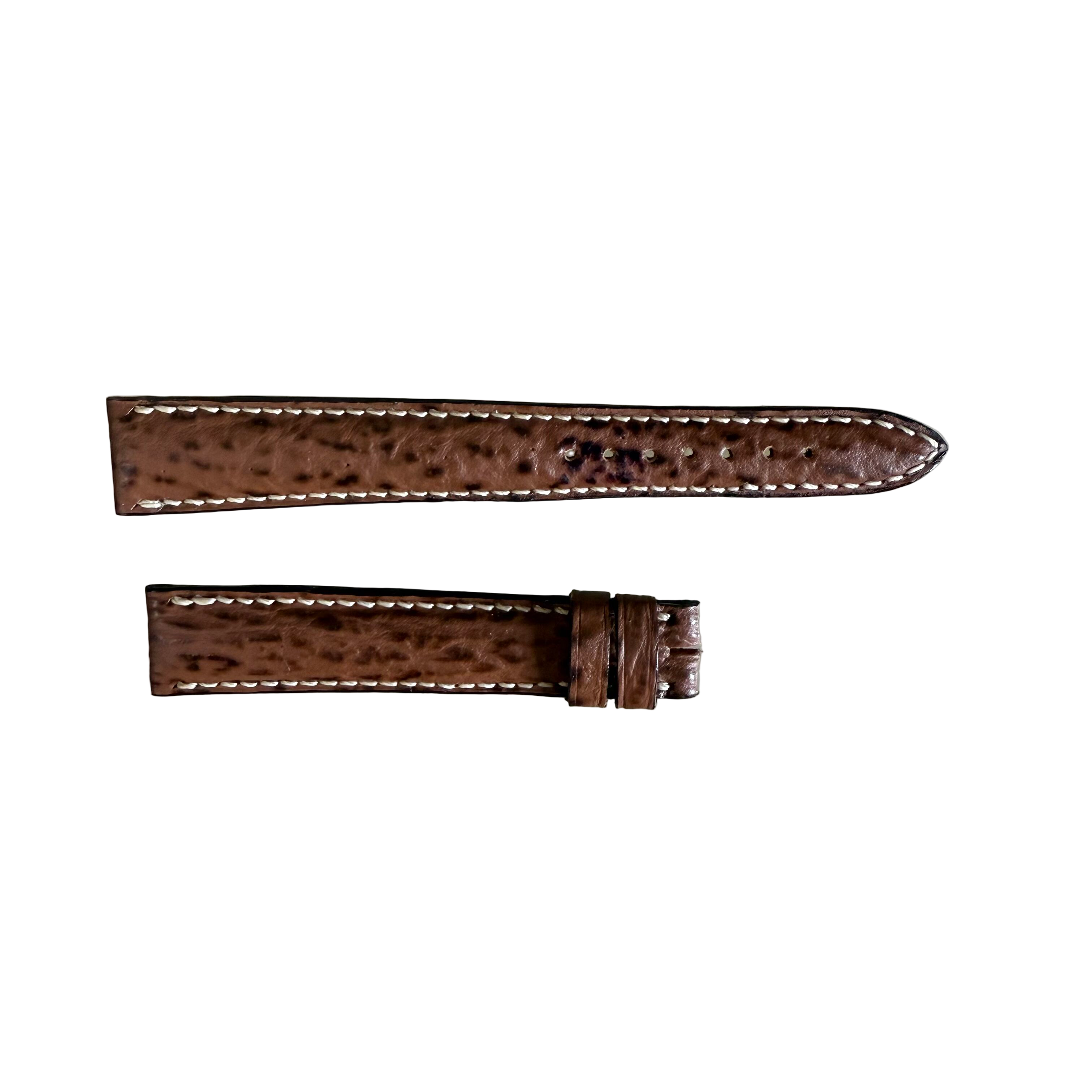 Authentic Breguet Brown Shark Watch Strap Band 15mm Padded & Stitched