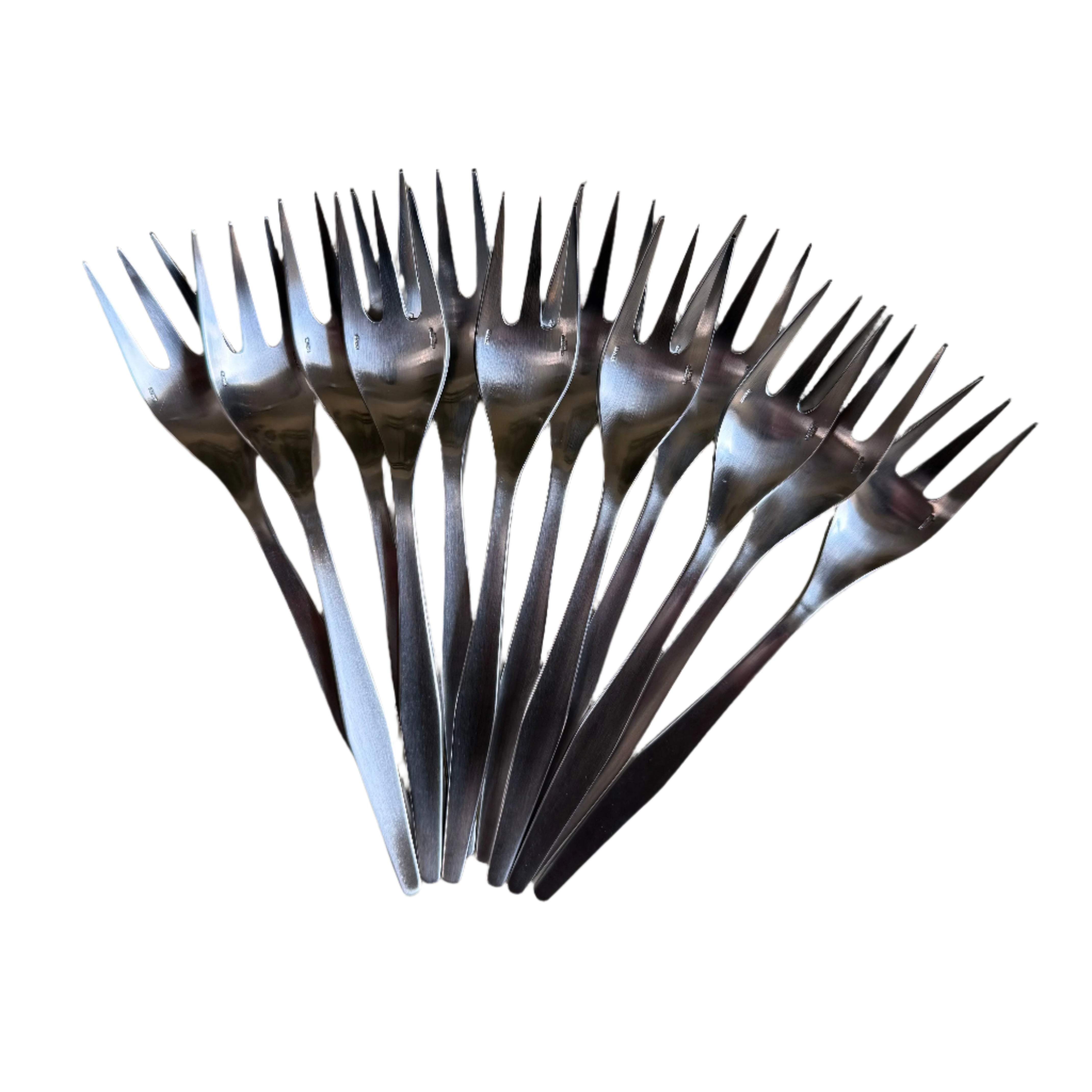Christofle Alpha Stainless Steel Fish Fork Set of 12 2414021