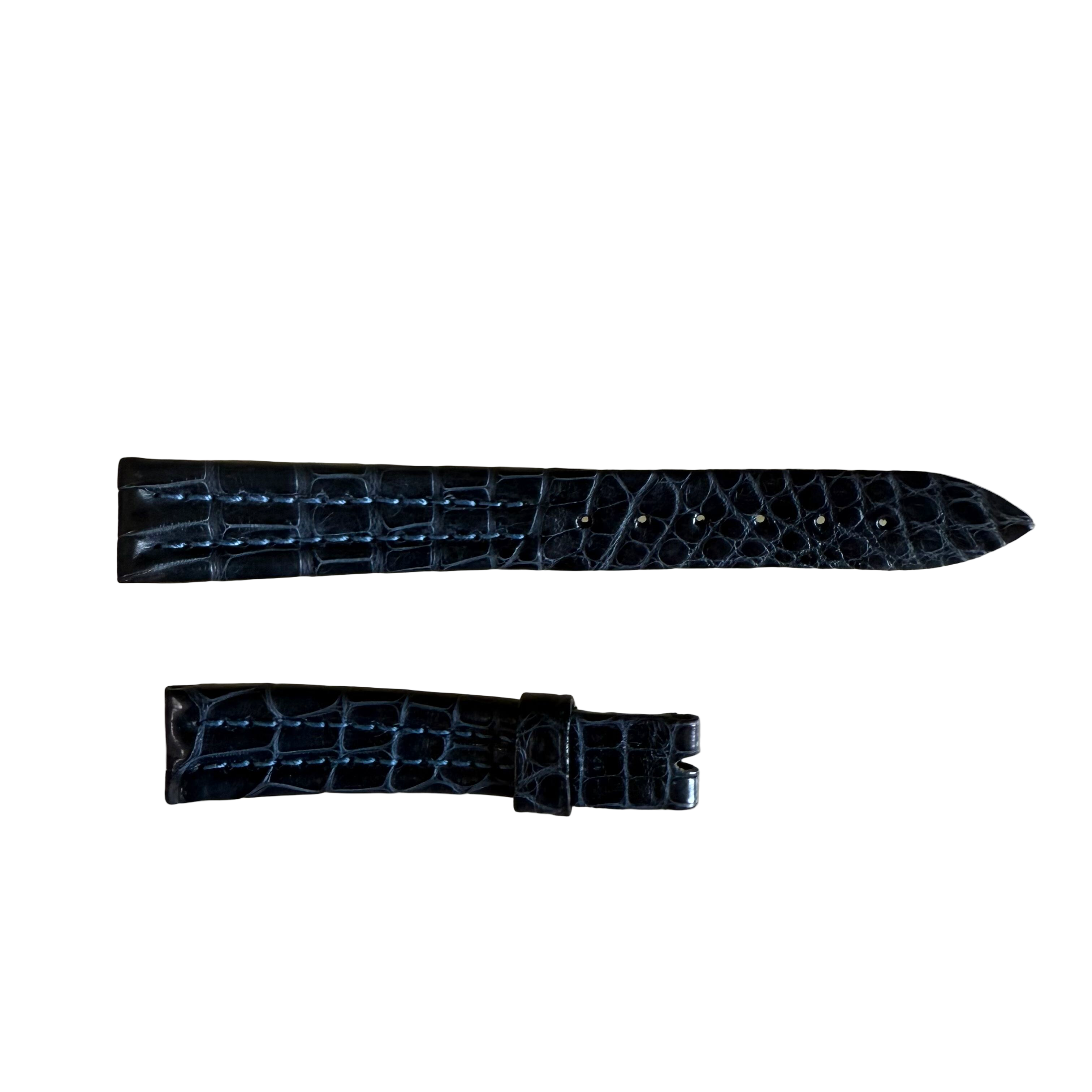 Authentic Breguet Blue Alligator Watch Strap Band 14mm Padded & Stitched