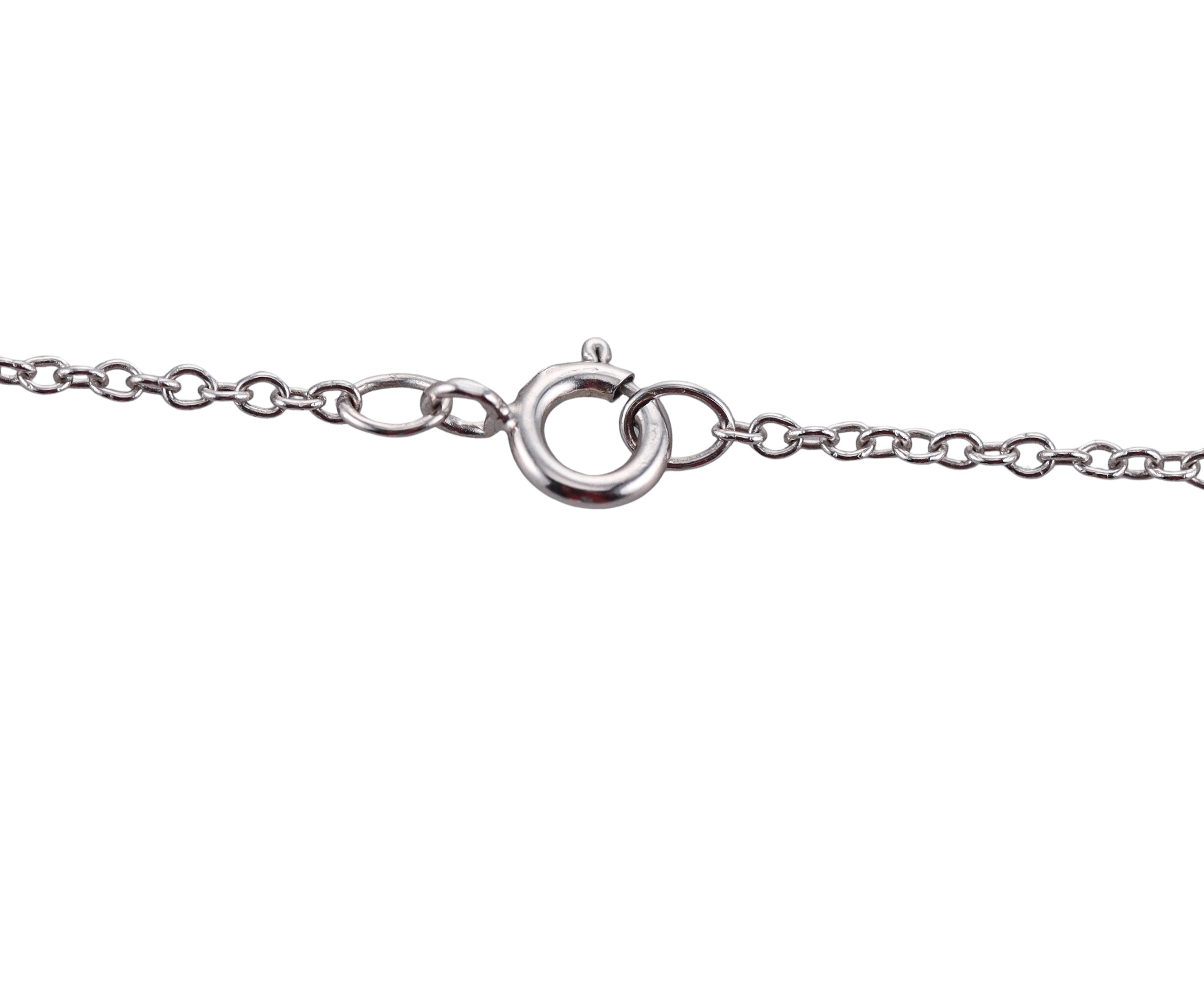 Kallati Ruby Diamond White Gold Pendant Necklace