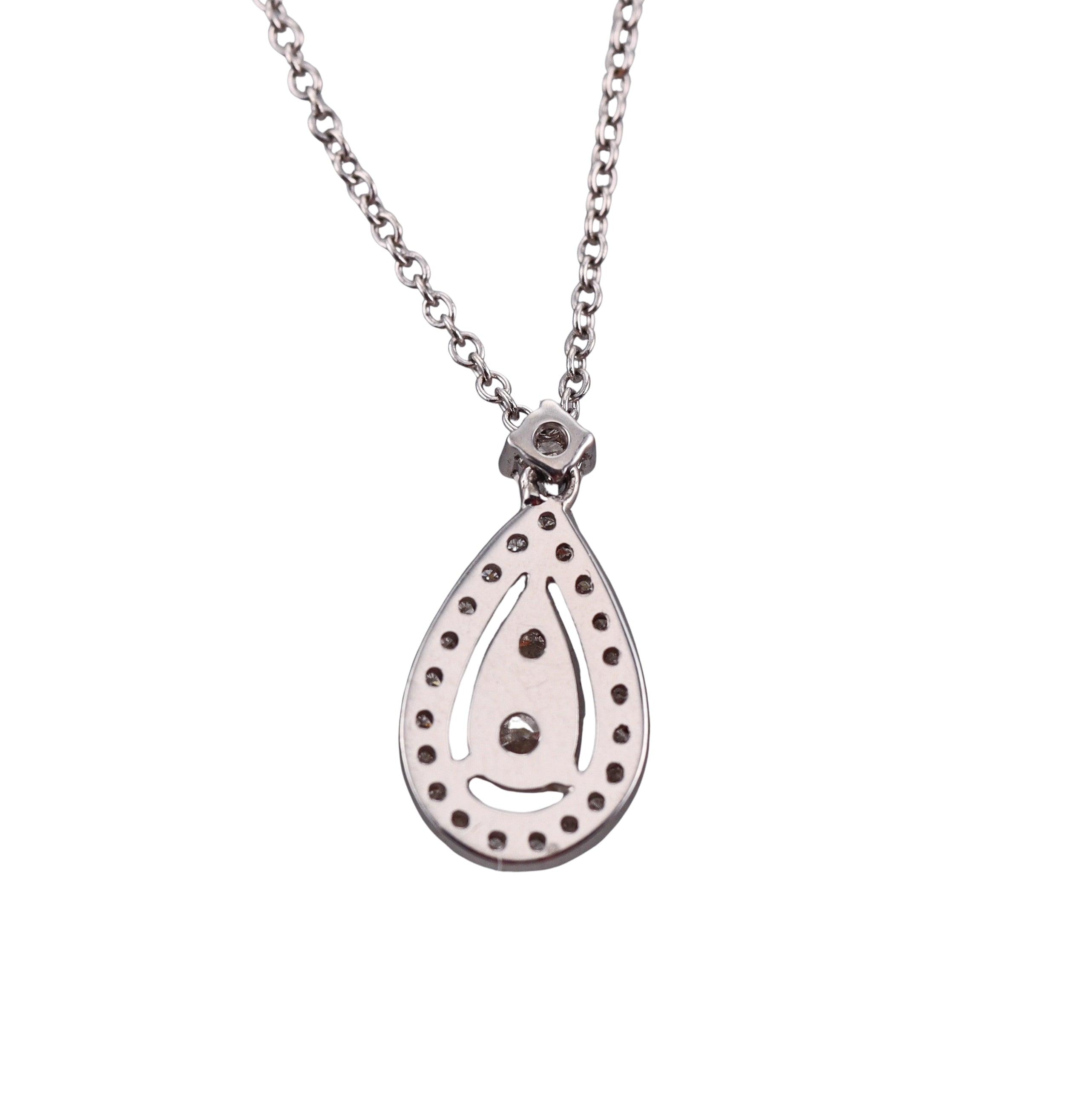 18k Gold Diamond Pendant Necklace