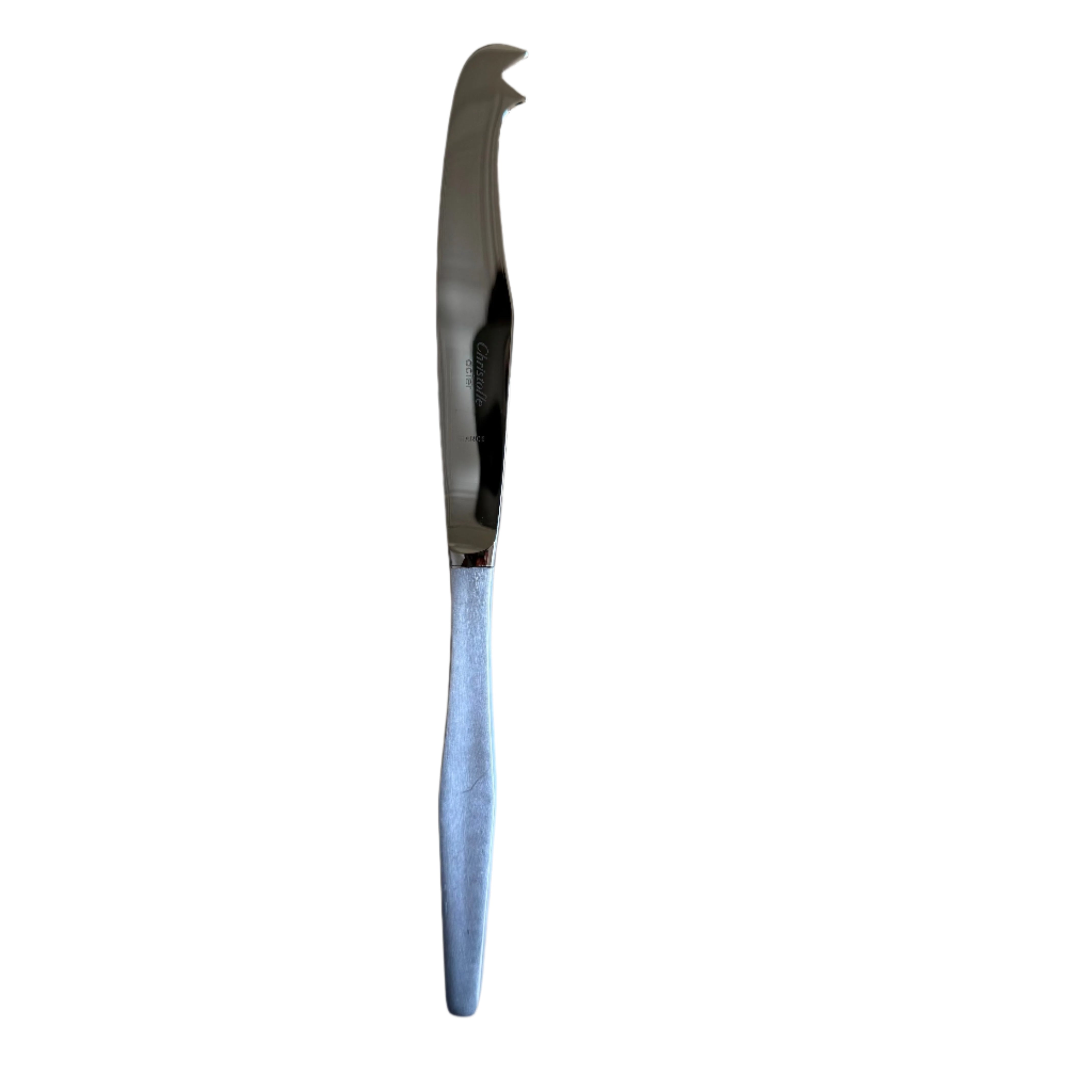 Christofle Alpha Stainless Steel Cheese Knife 2 Prongs 2414028