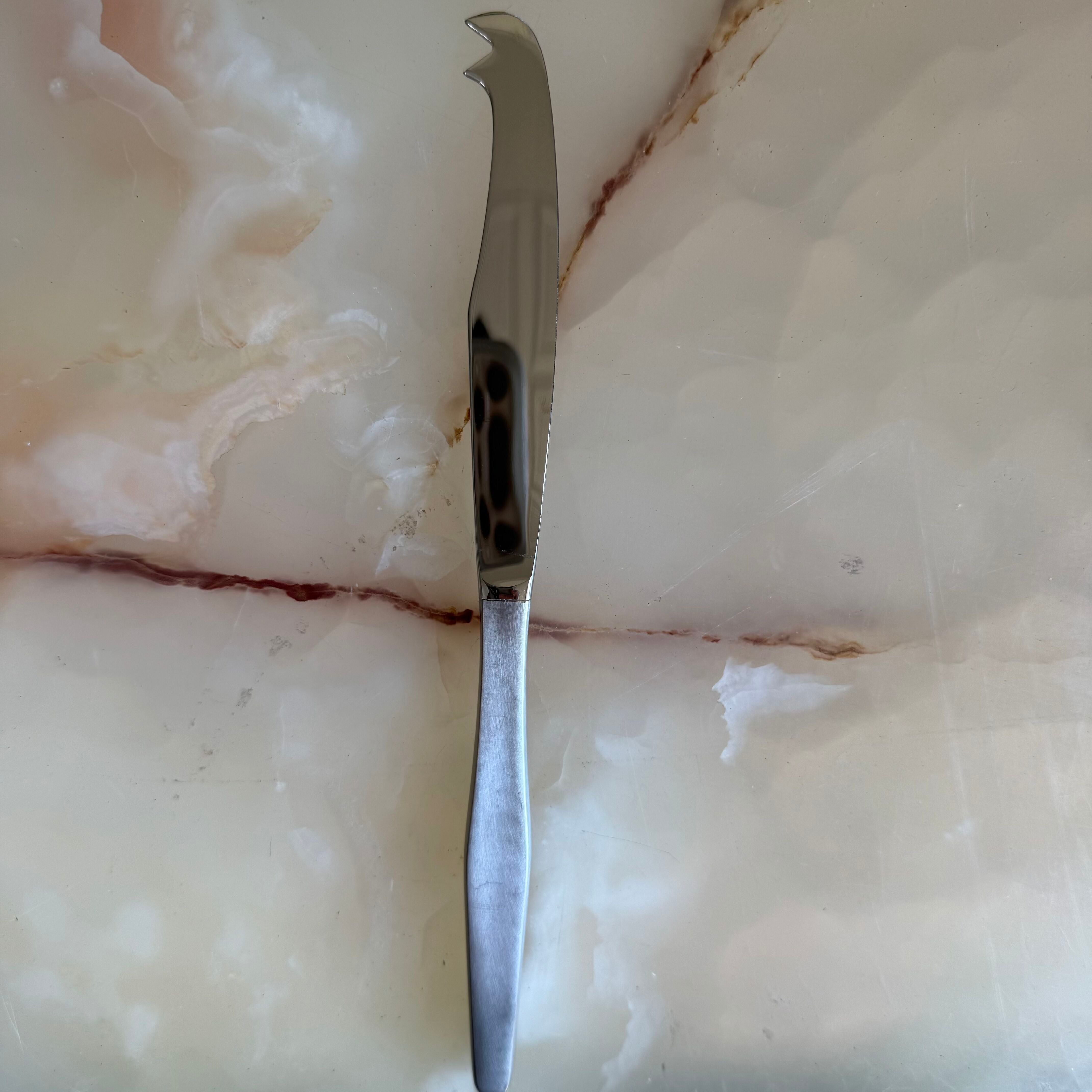 Christofle Alpha Stainless Steel Cheese Knife 2 Prongs 2414028