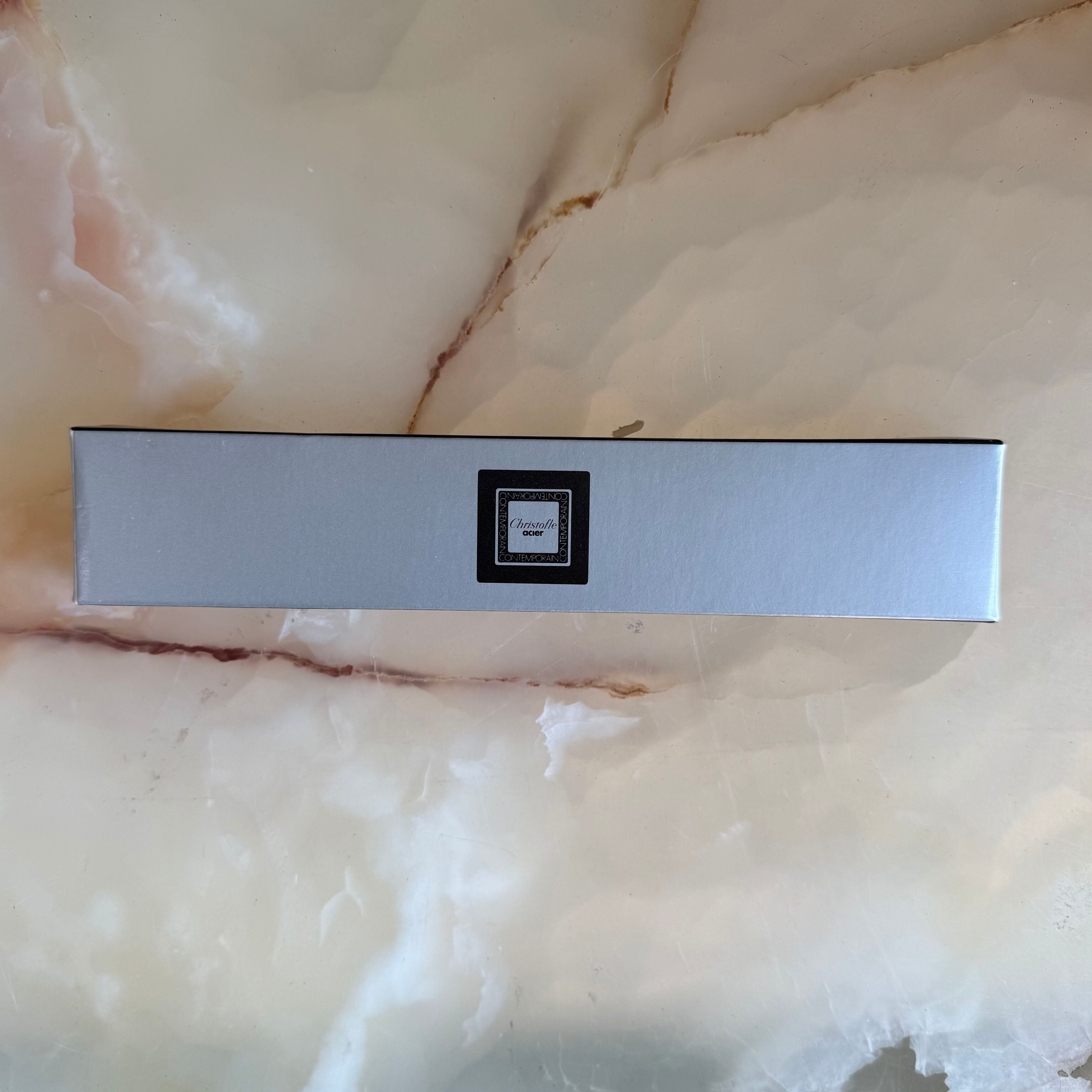 Christofle Alpha Stainless Steel Cheese Knife 2 Prongs 2414028