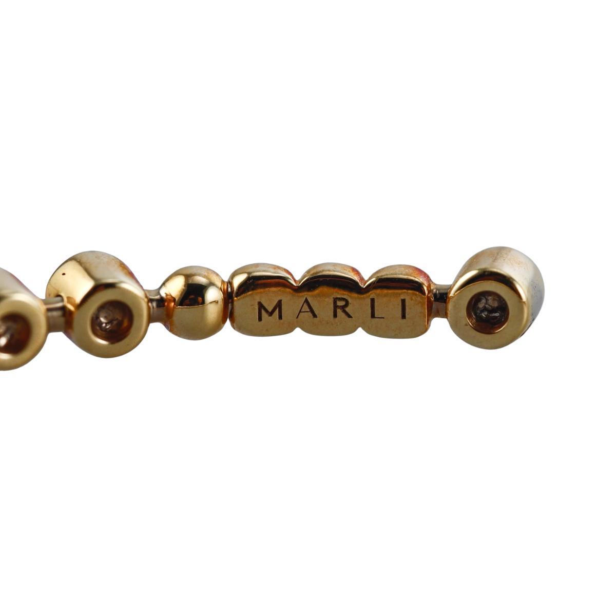 Marli 18k Gold Diamond Cuff Bracelet