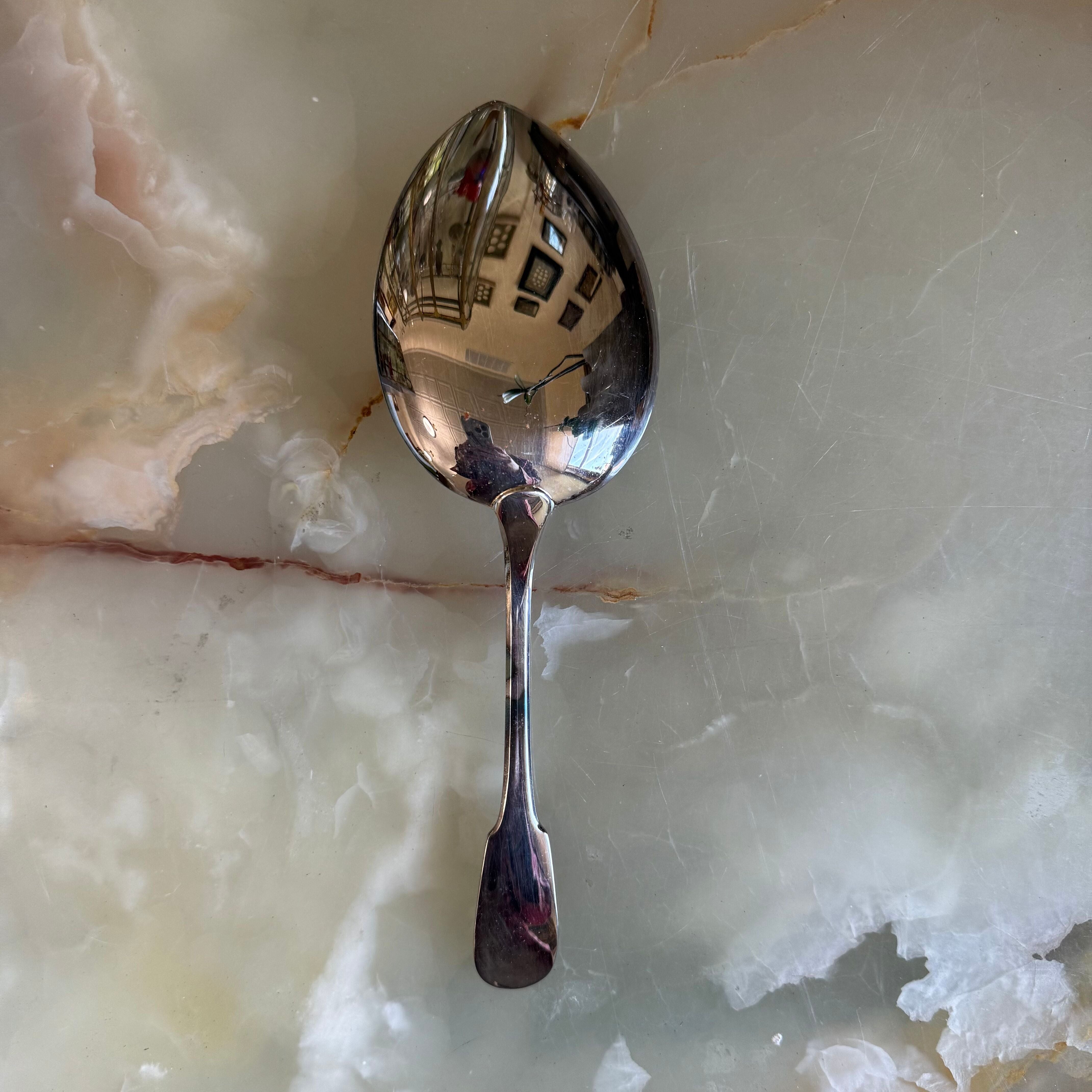 Christofle Fidelio Silver Plated Vegetable Serving Spoon