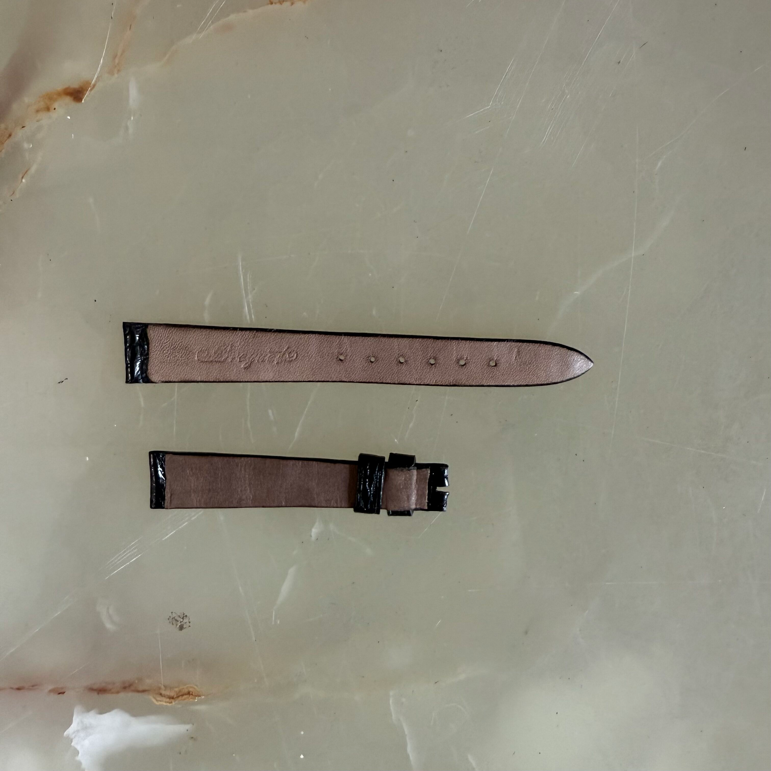 Authentic Breguet Black Crocodile Watch Strap Band 12mm