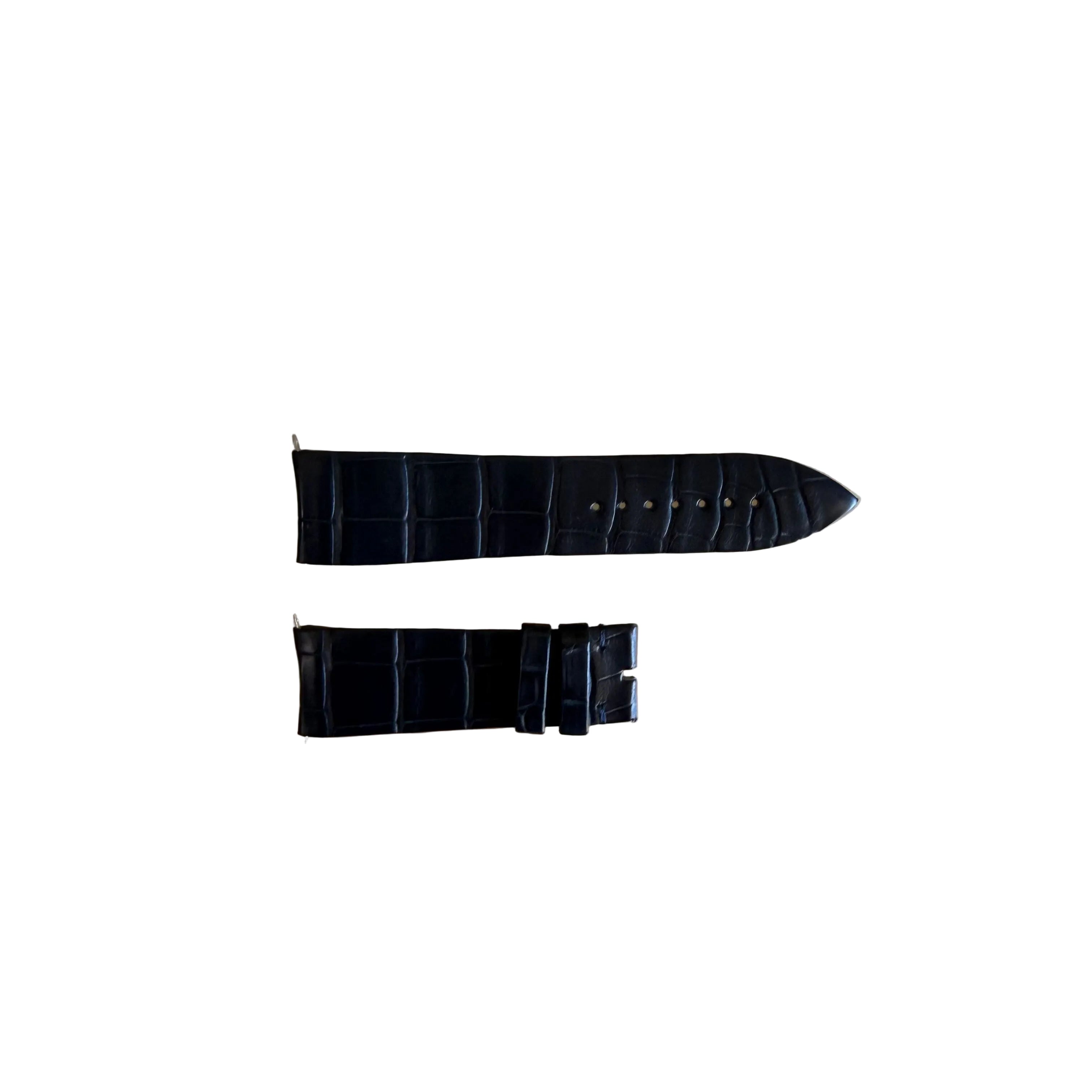 Authentic Franck Muller Blue Crocodile Watch Strap Band 20.45mm
