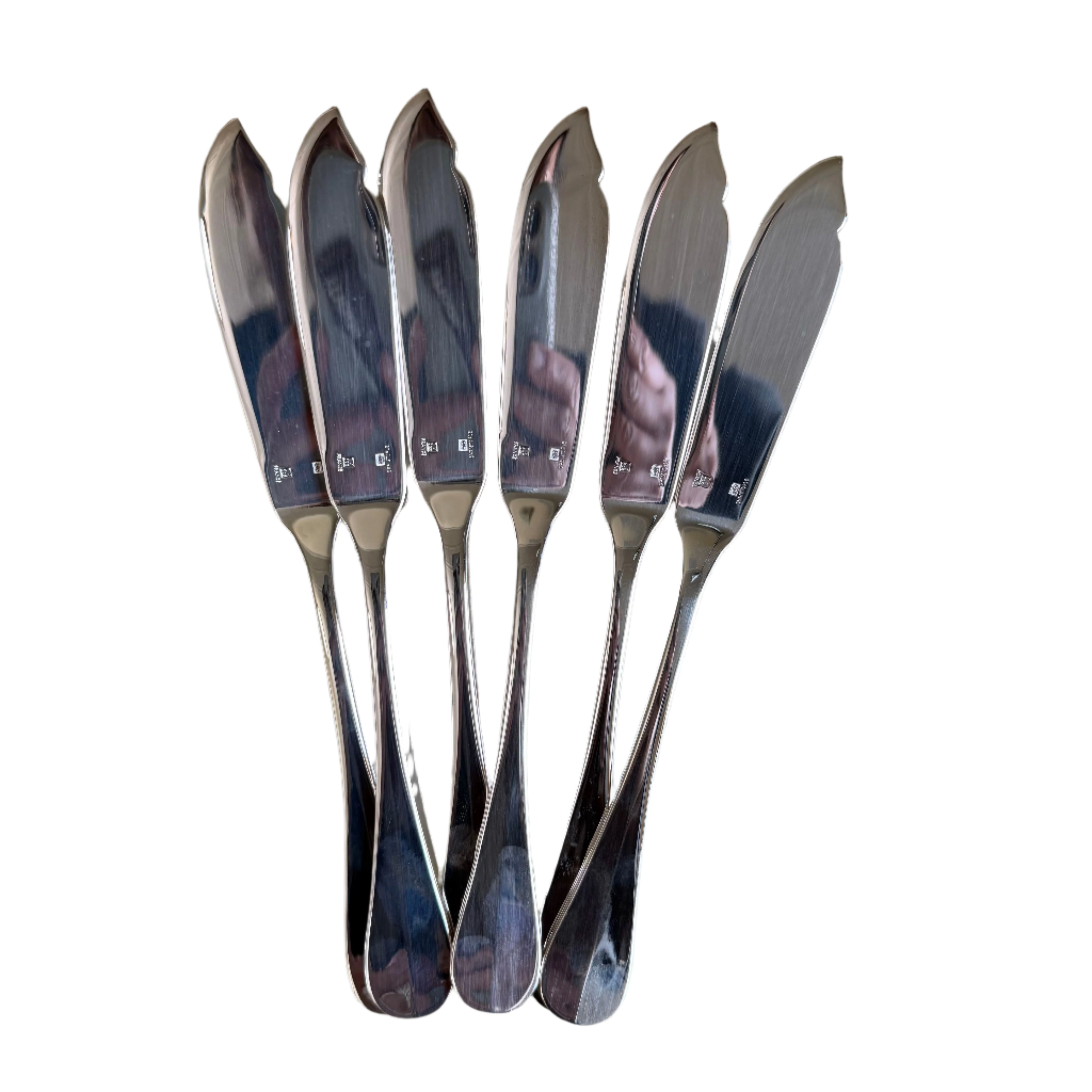 Christofle Fidelio Silver Plated Fish Knife Set of 6 0560020