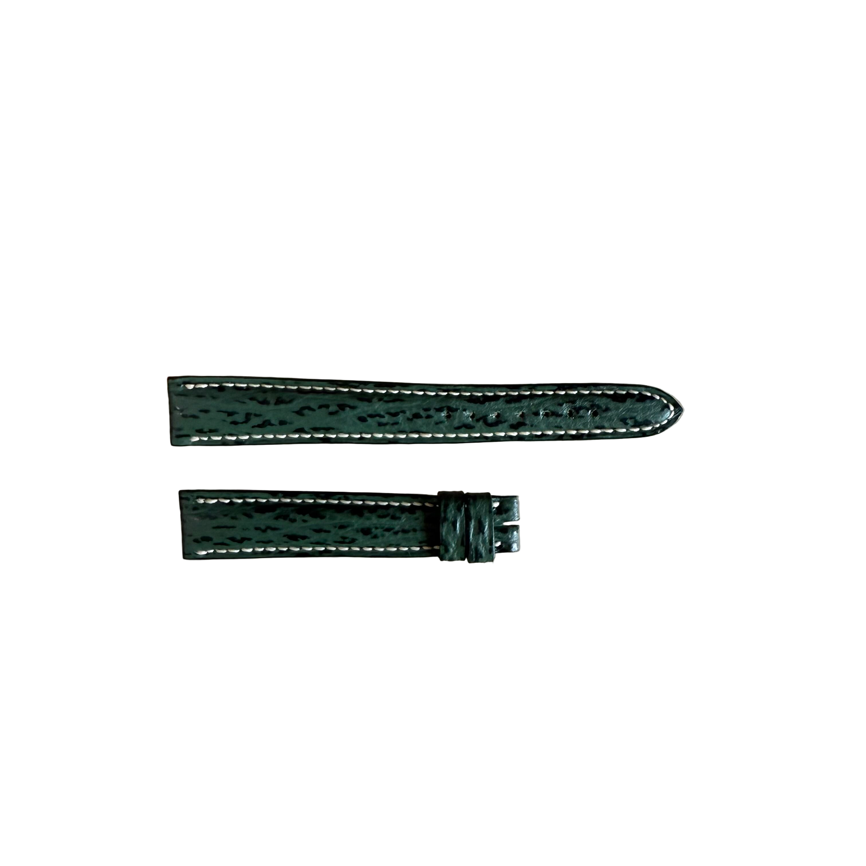 Authentic Breguet Green Shark Watch Strap Band 15mm Padded & Stitched