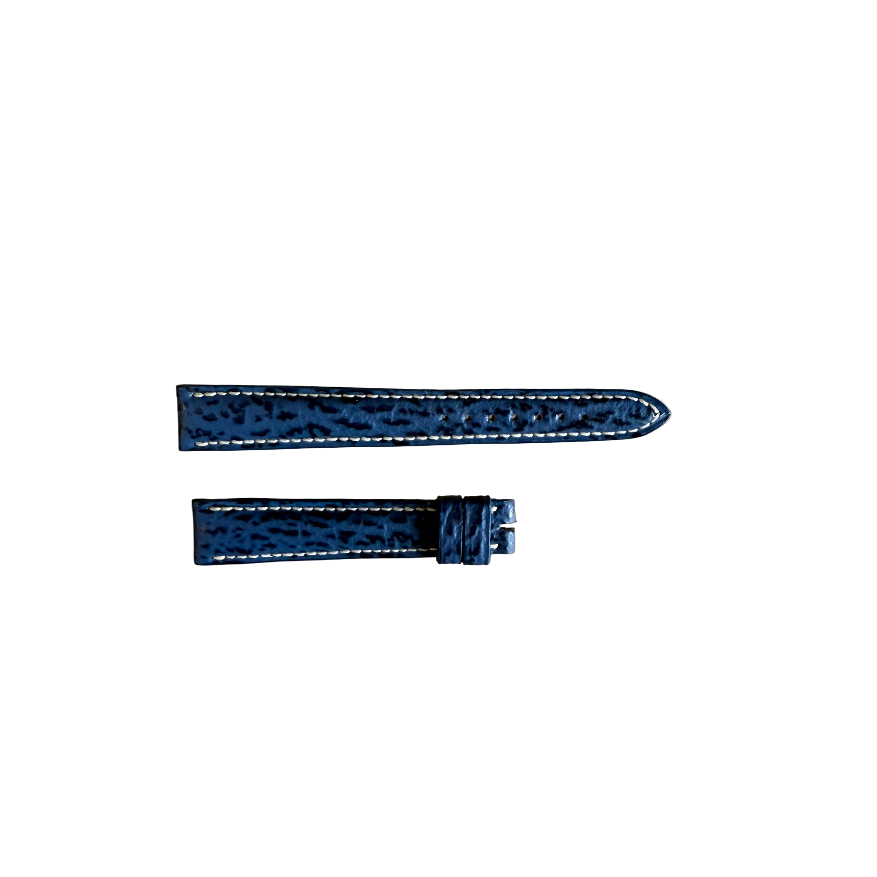 Authentic Breguet Blue Shark Watch Strap Band 15mm Padded & Stitched
