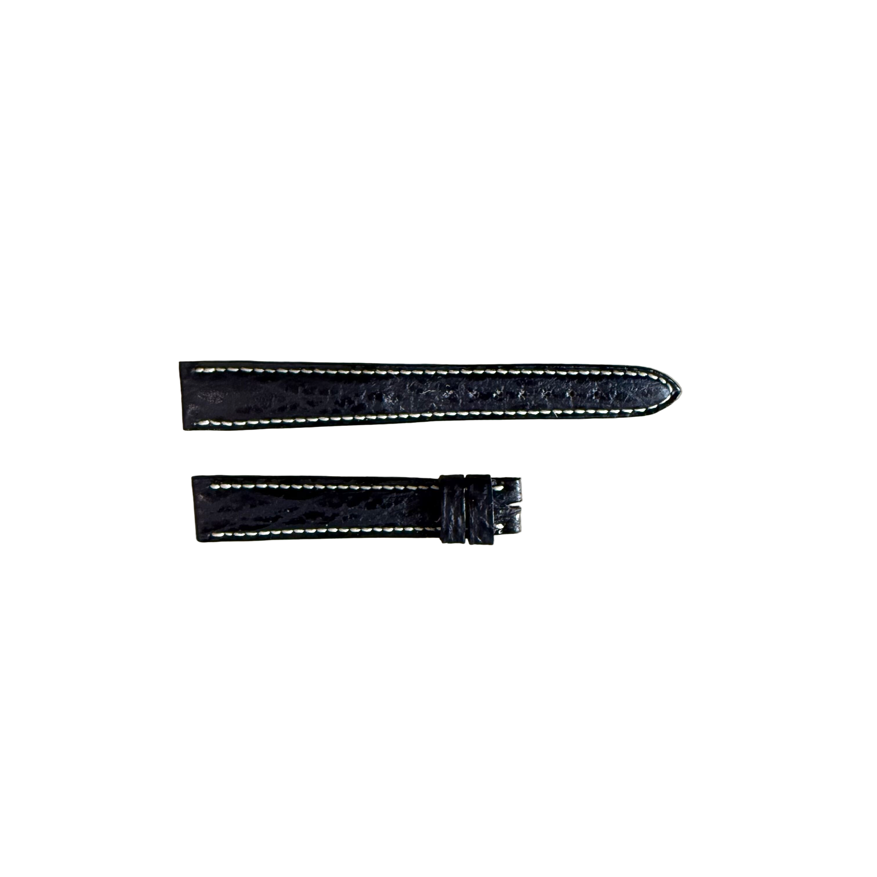 Authentic Breguet Black Shark Watch Strap Band 15mm Padded & Stitched