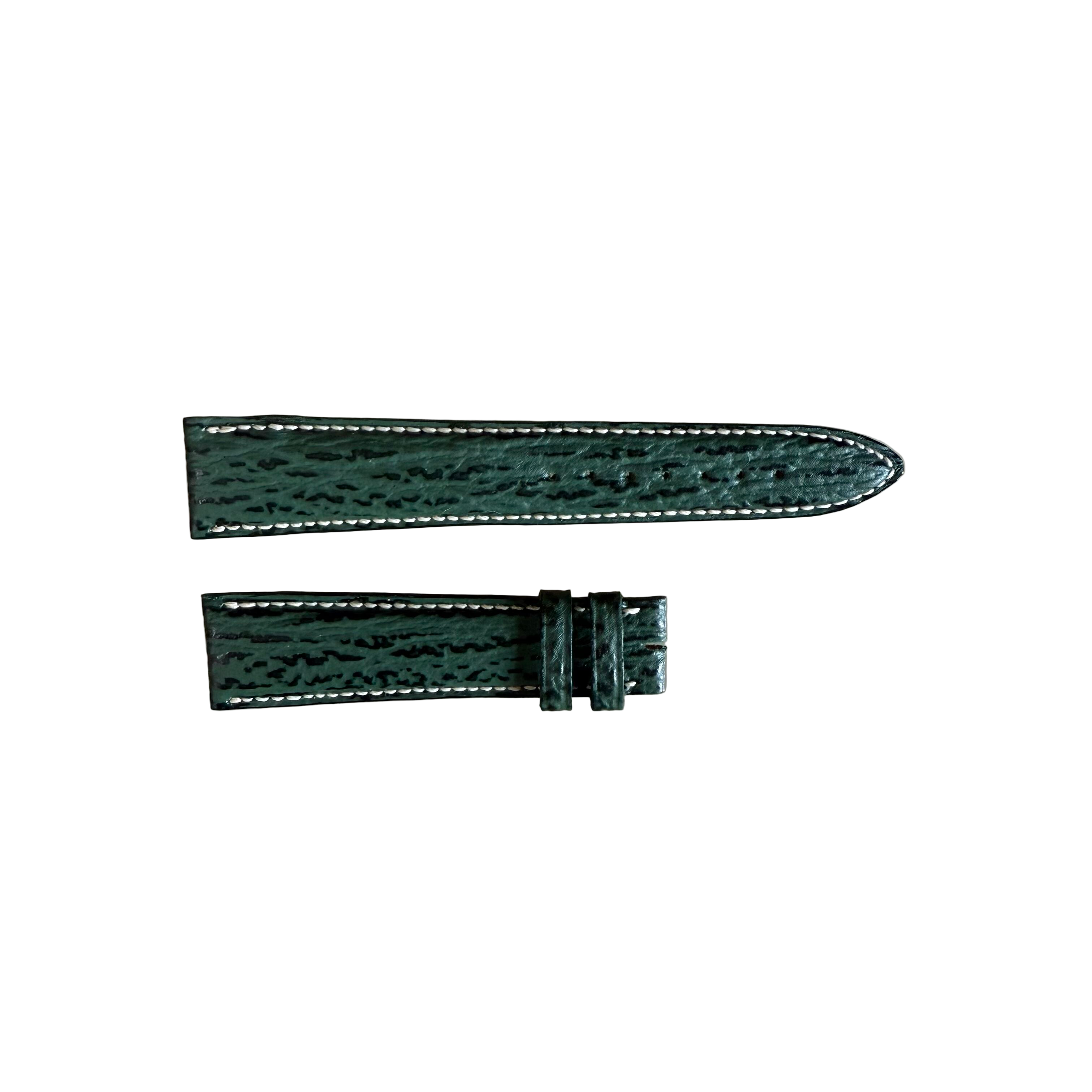 Authentic Breguet Green Shark Watch Strap Band 19mm Padded & Stitched