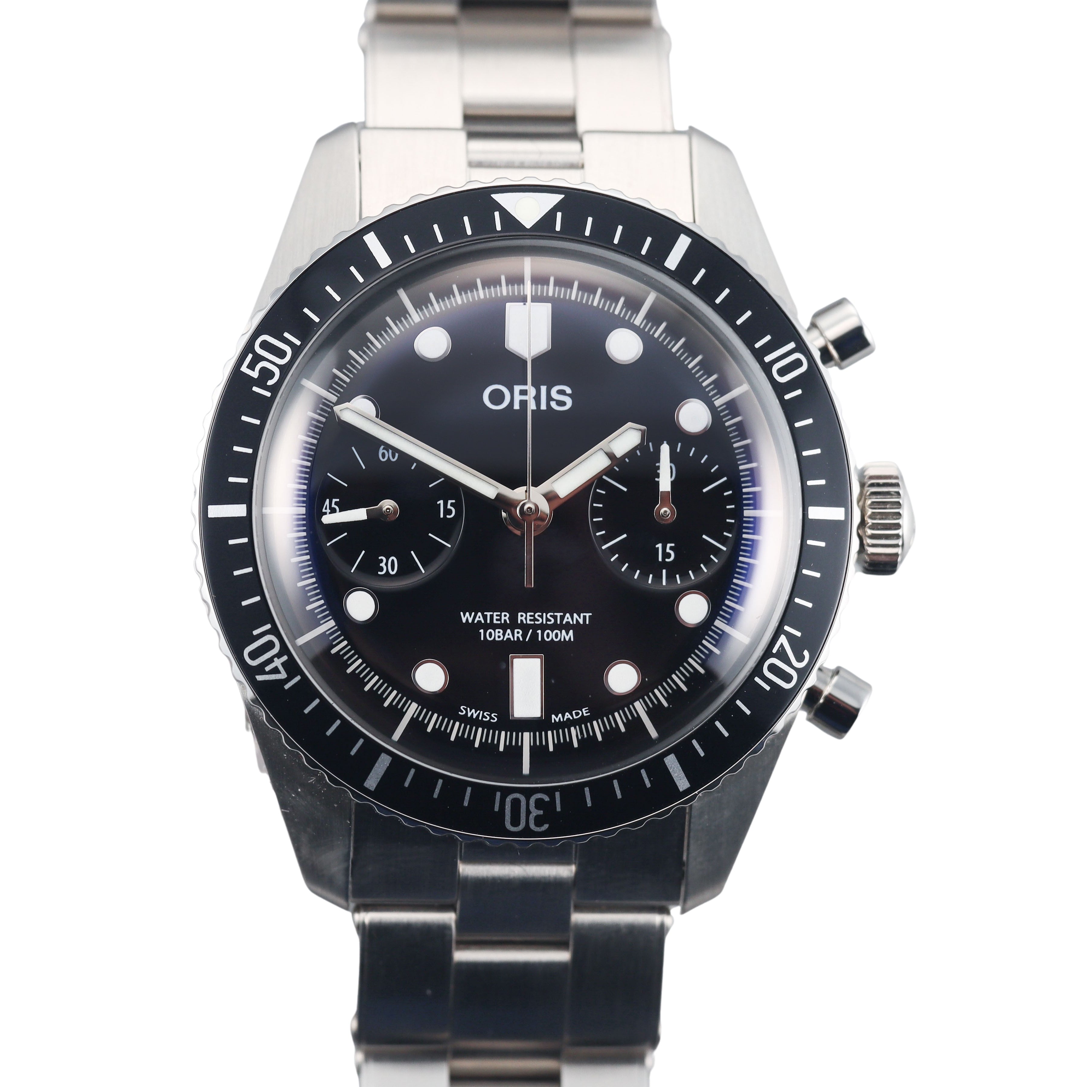 Oris Divers Sixty-Five Chronograph Stainless Steel Automatic Watch 01 771 7791 4054