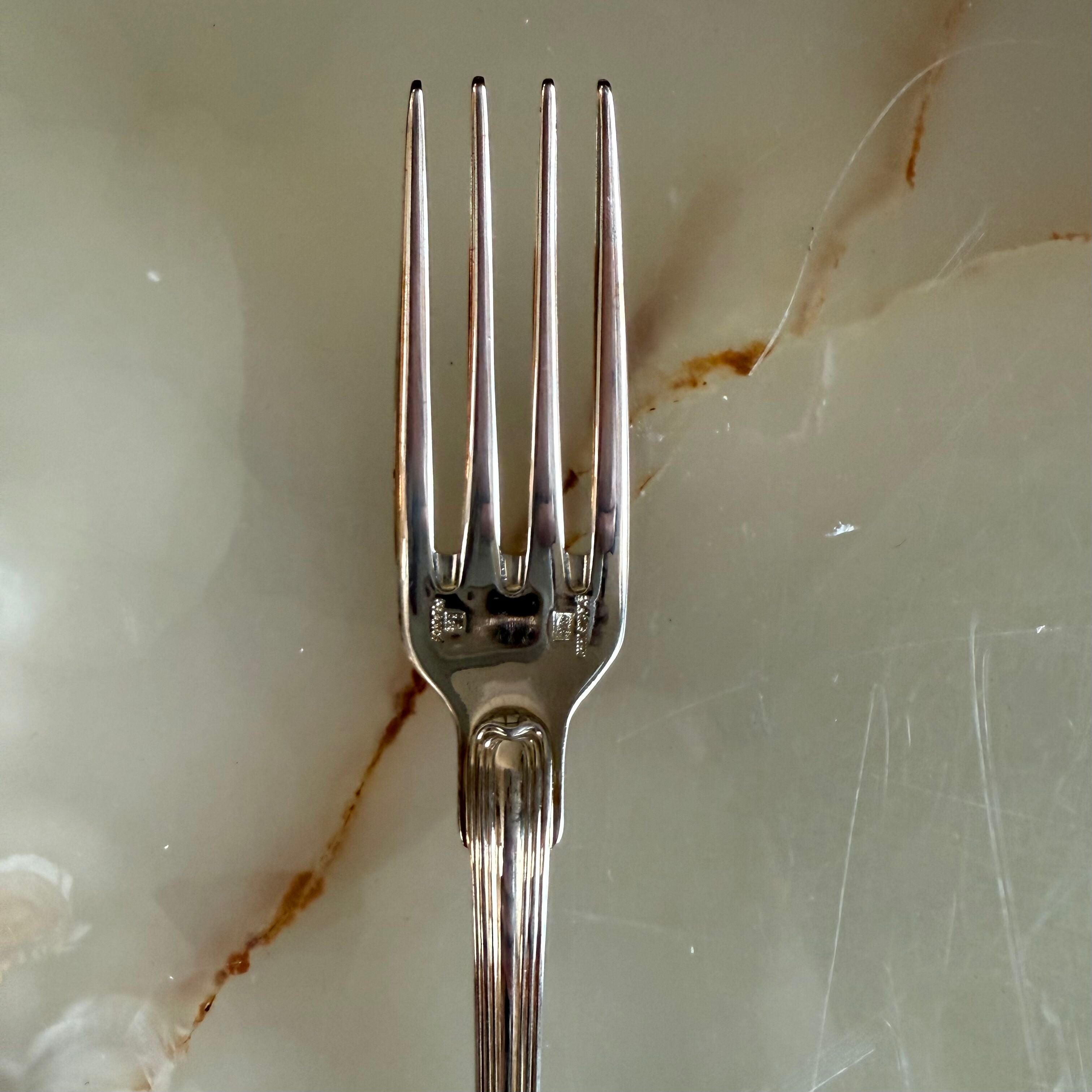 Christofle Port Royal Silver Plated Dinner Fork Set of 5