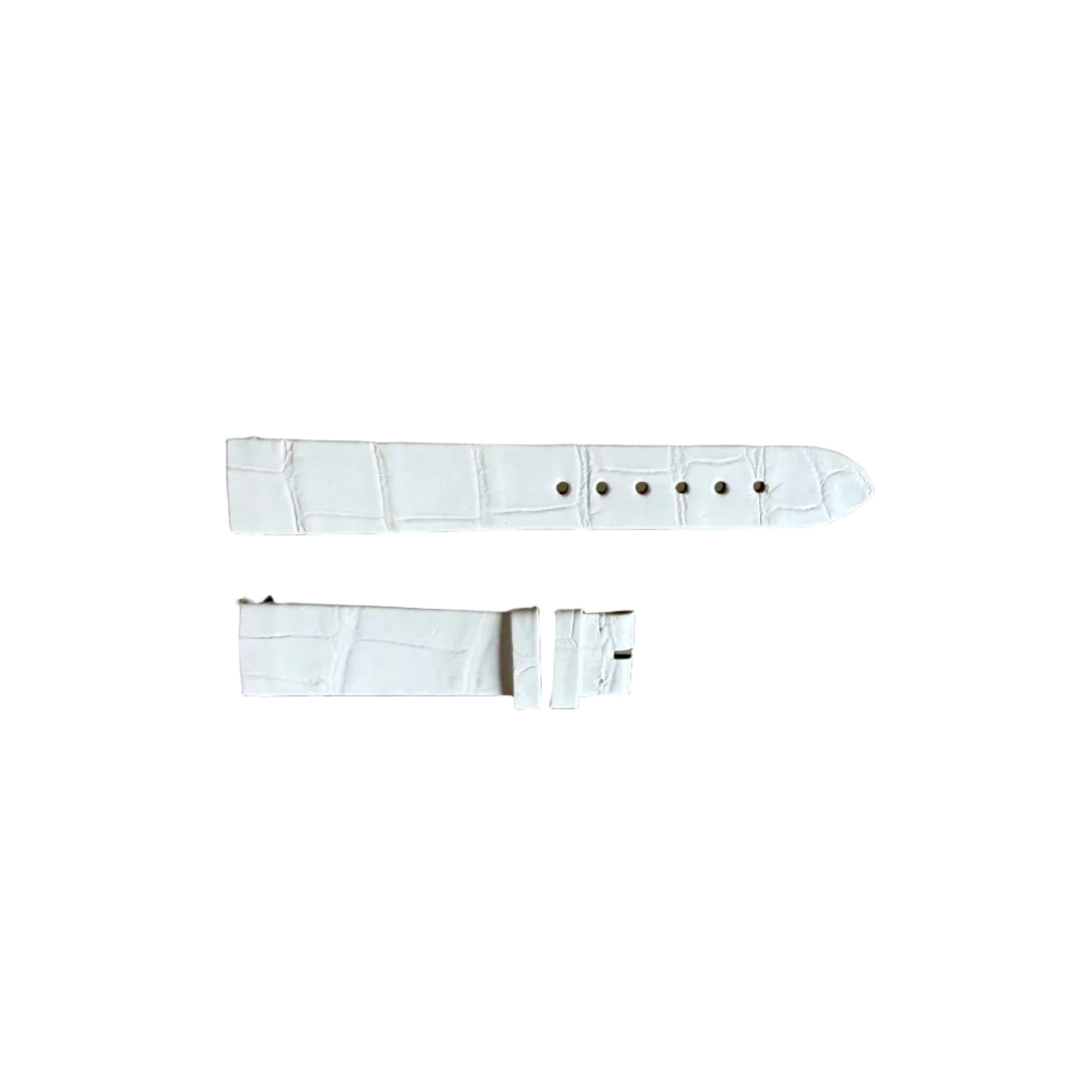 Authentic Girard Perregaux White Crocodile Watch Strap Band 16mm