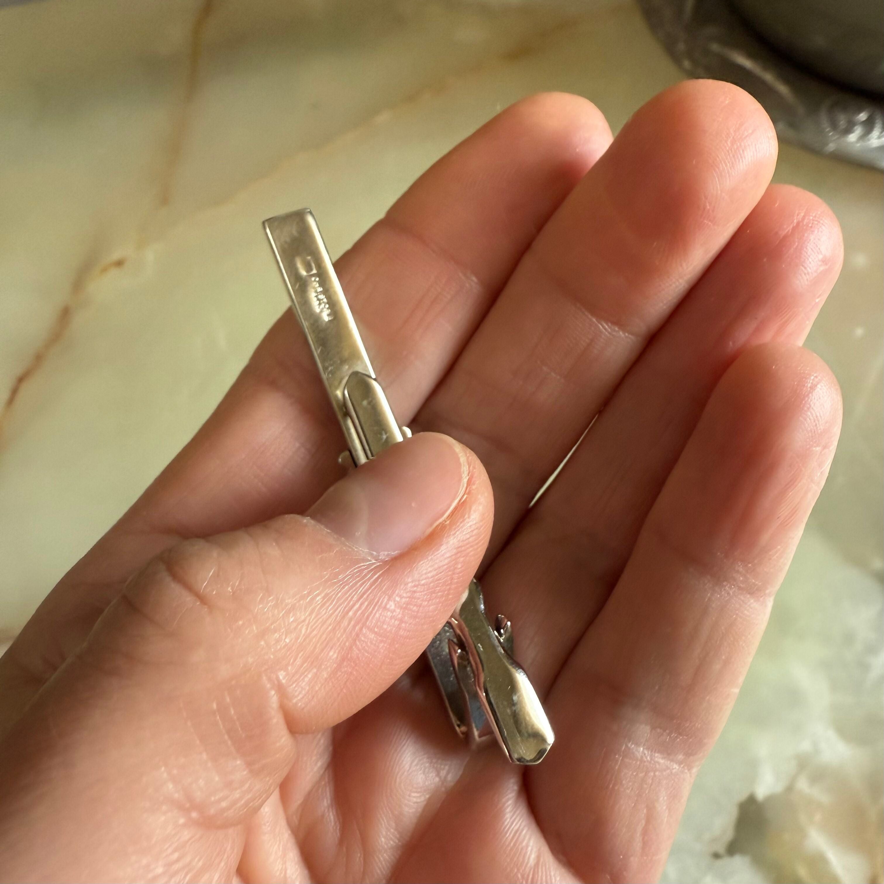 Christofle Silver Plated Tie Clip Crocodile 4254890