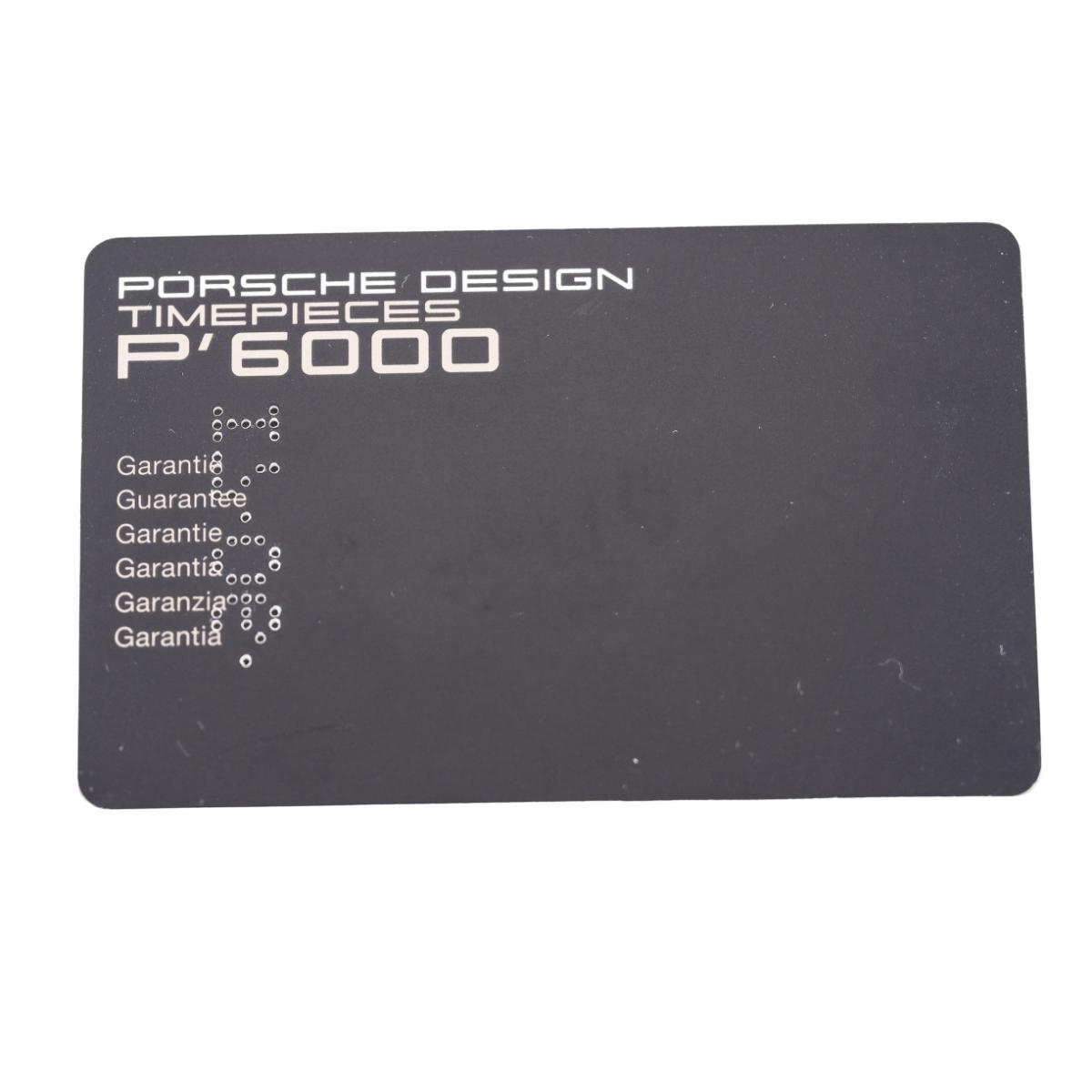 Porsche Design Dashboard Titanium Leather Band Automatic Watch 6612.11/3