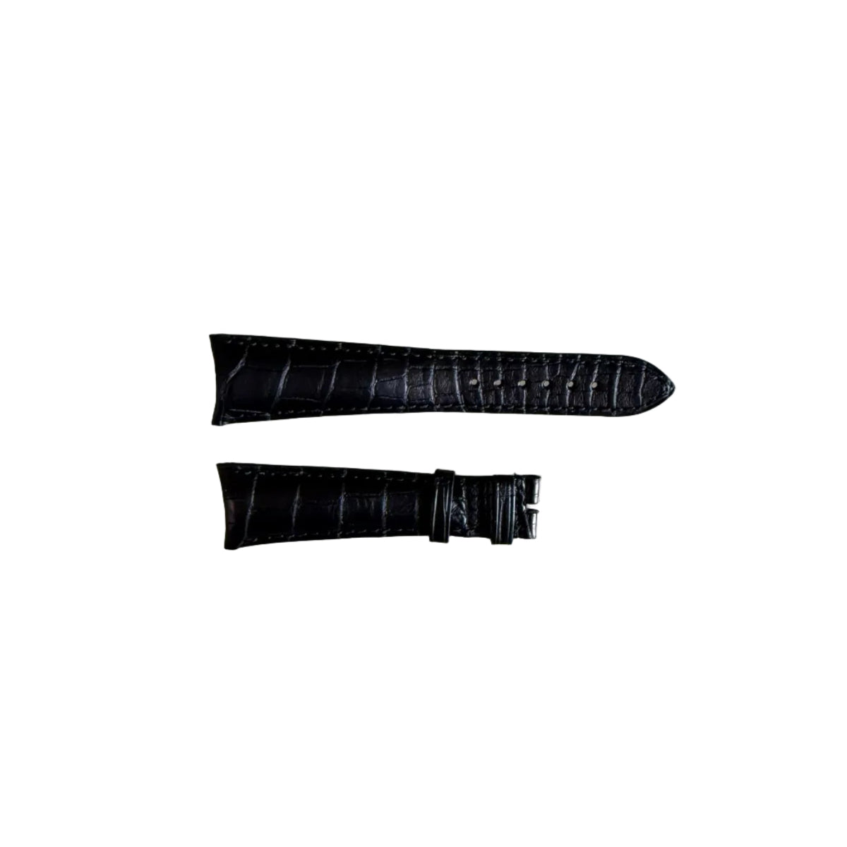 Authentic Girard Perregaux Black Crocodile Watch Strap Band 22mm Padded & Stitched