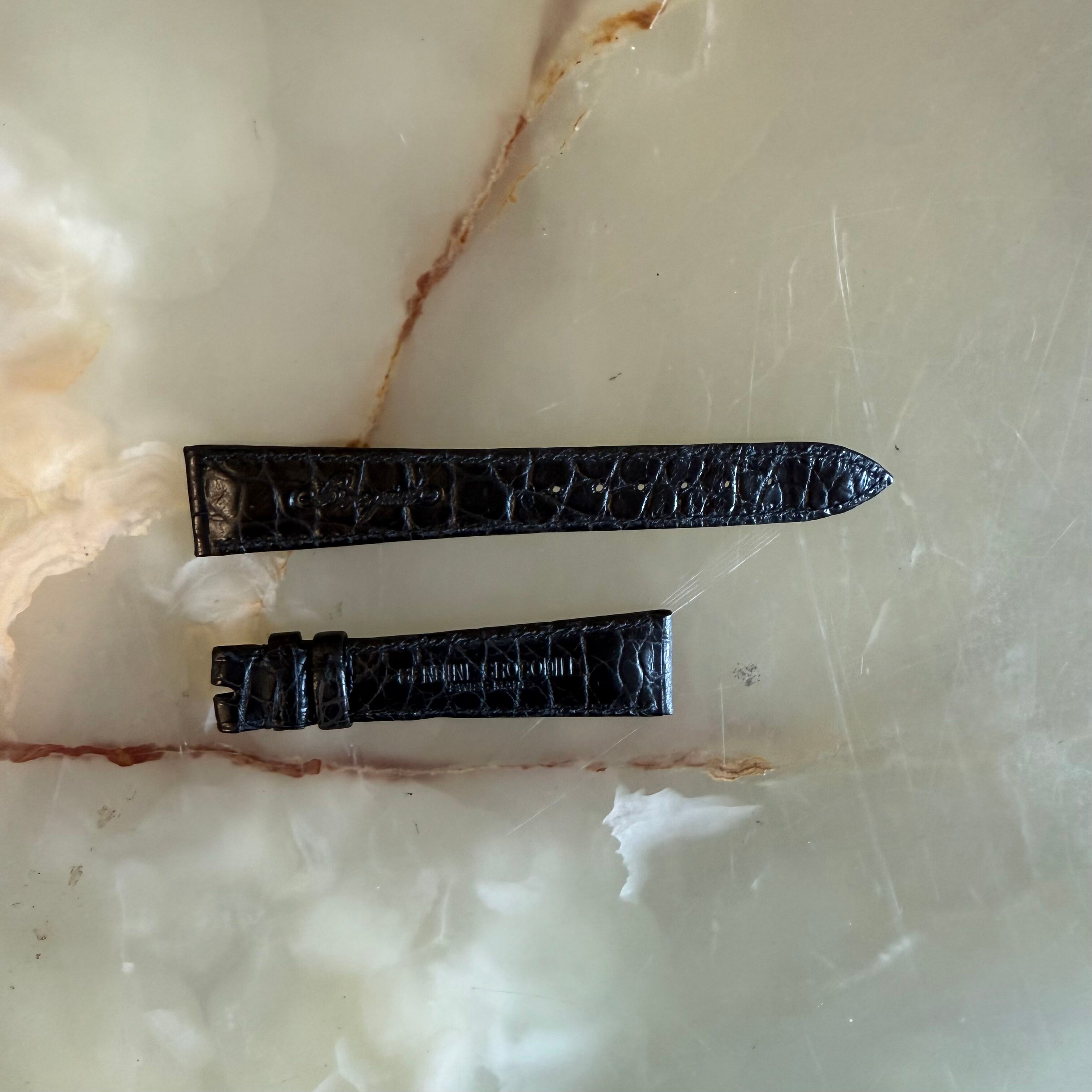 Authentic Breguet Black Crocodile Watch Strap Band 18mm