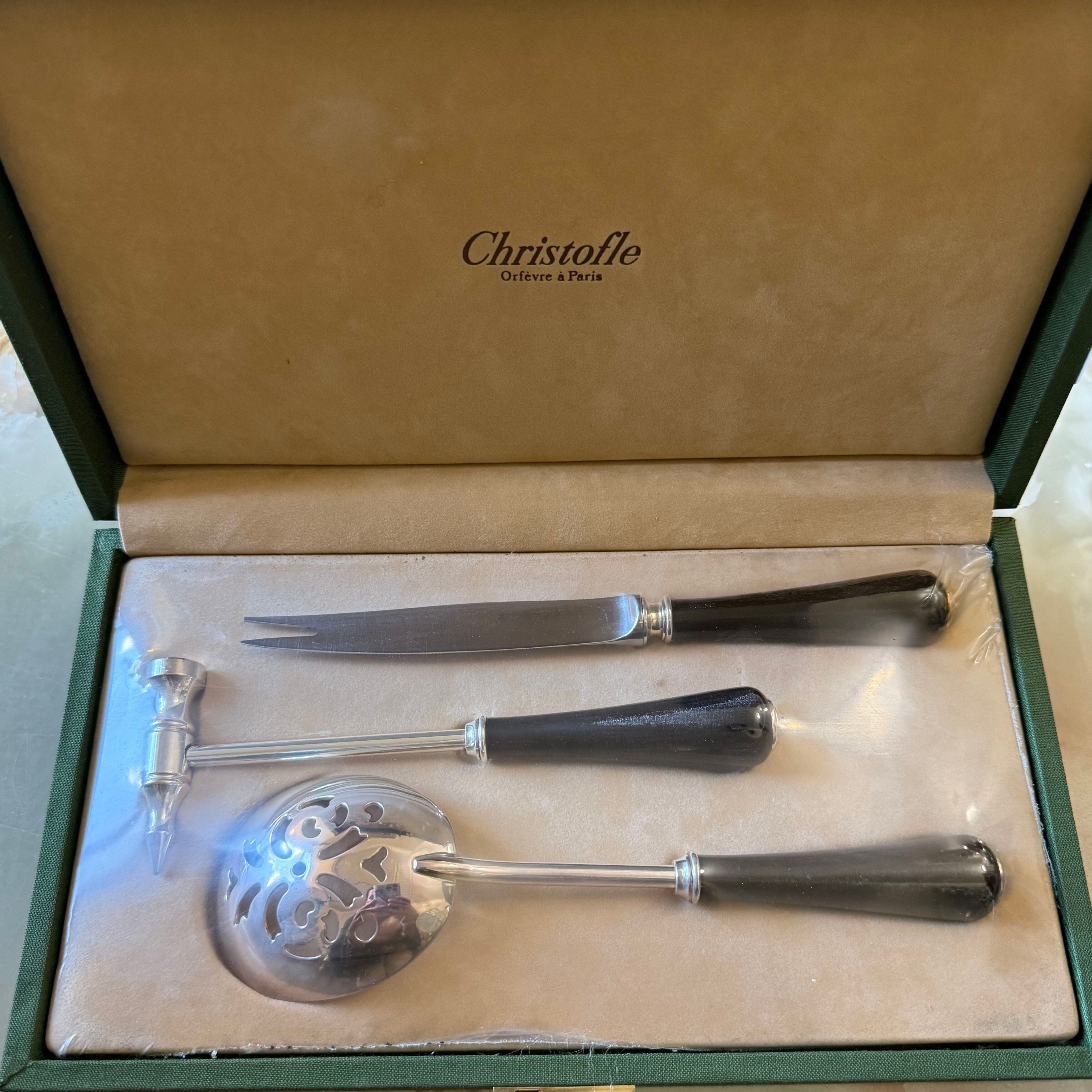 Christofle Gourmet Silver Plated Appetizer Cocktail Serving Set