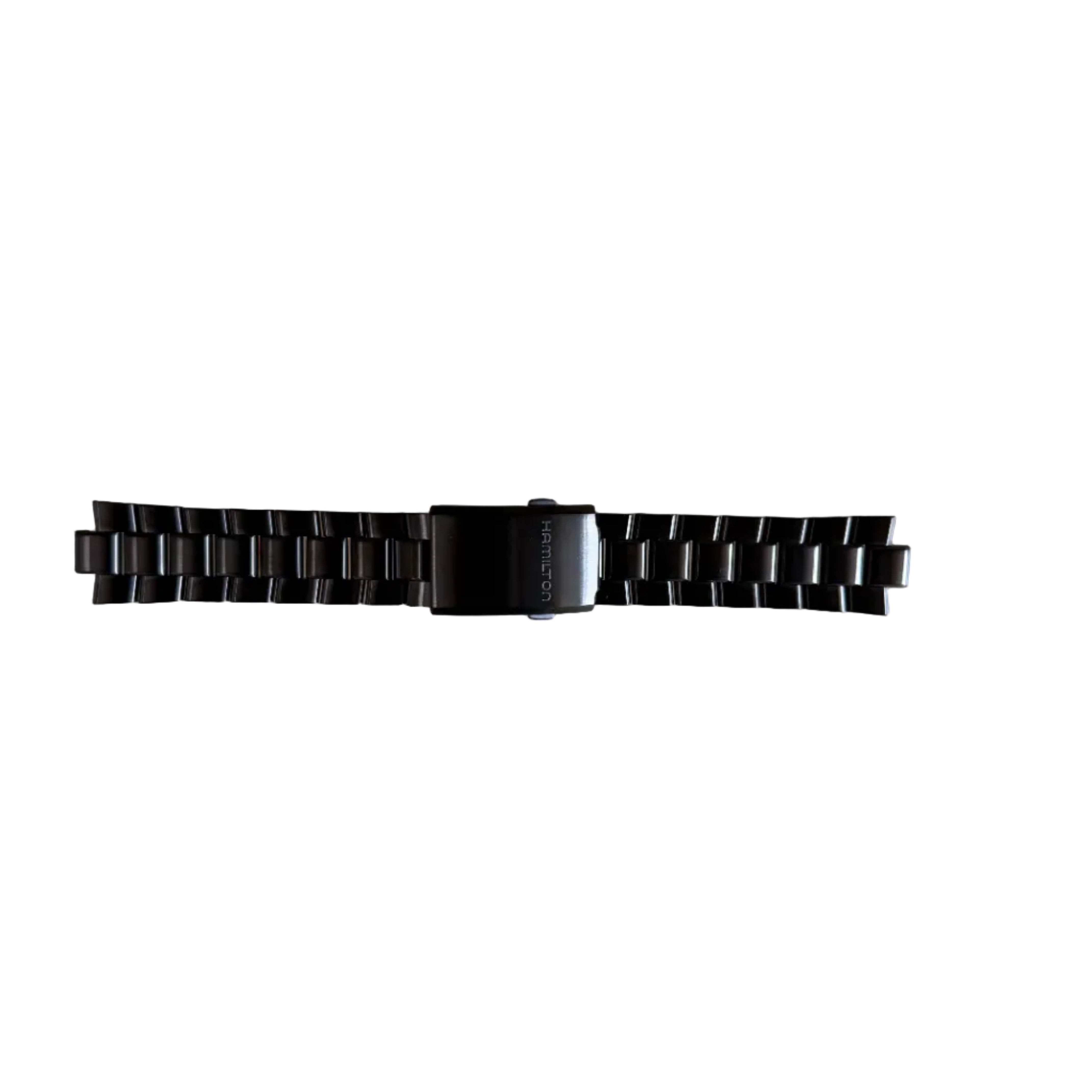 Authentic Hamilton Stainless Steel Black 22mm Watch Bracelet H605776103