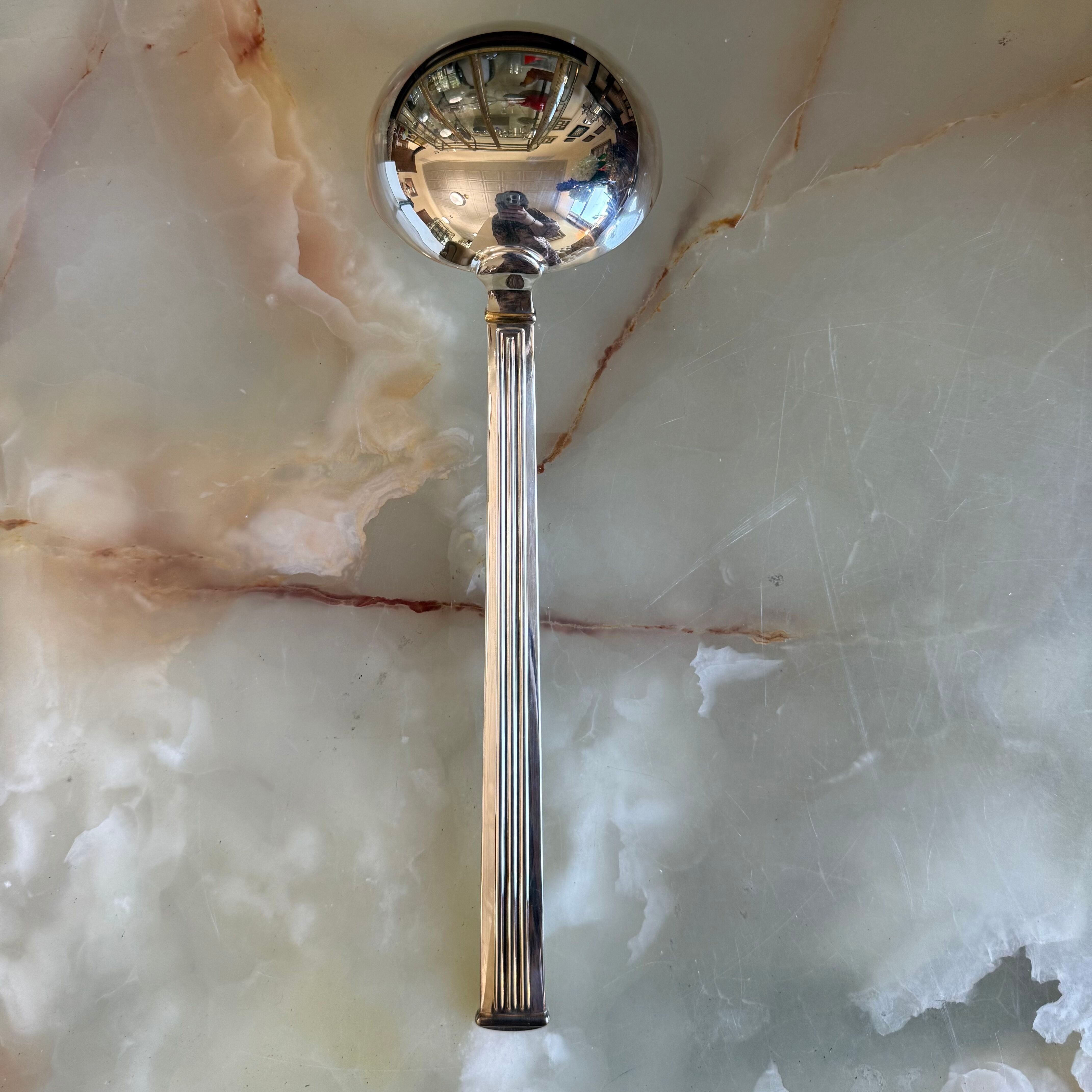 Christofle Triade Gold Rings Silver Plated Soup Ladle 1036005
