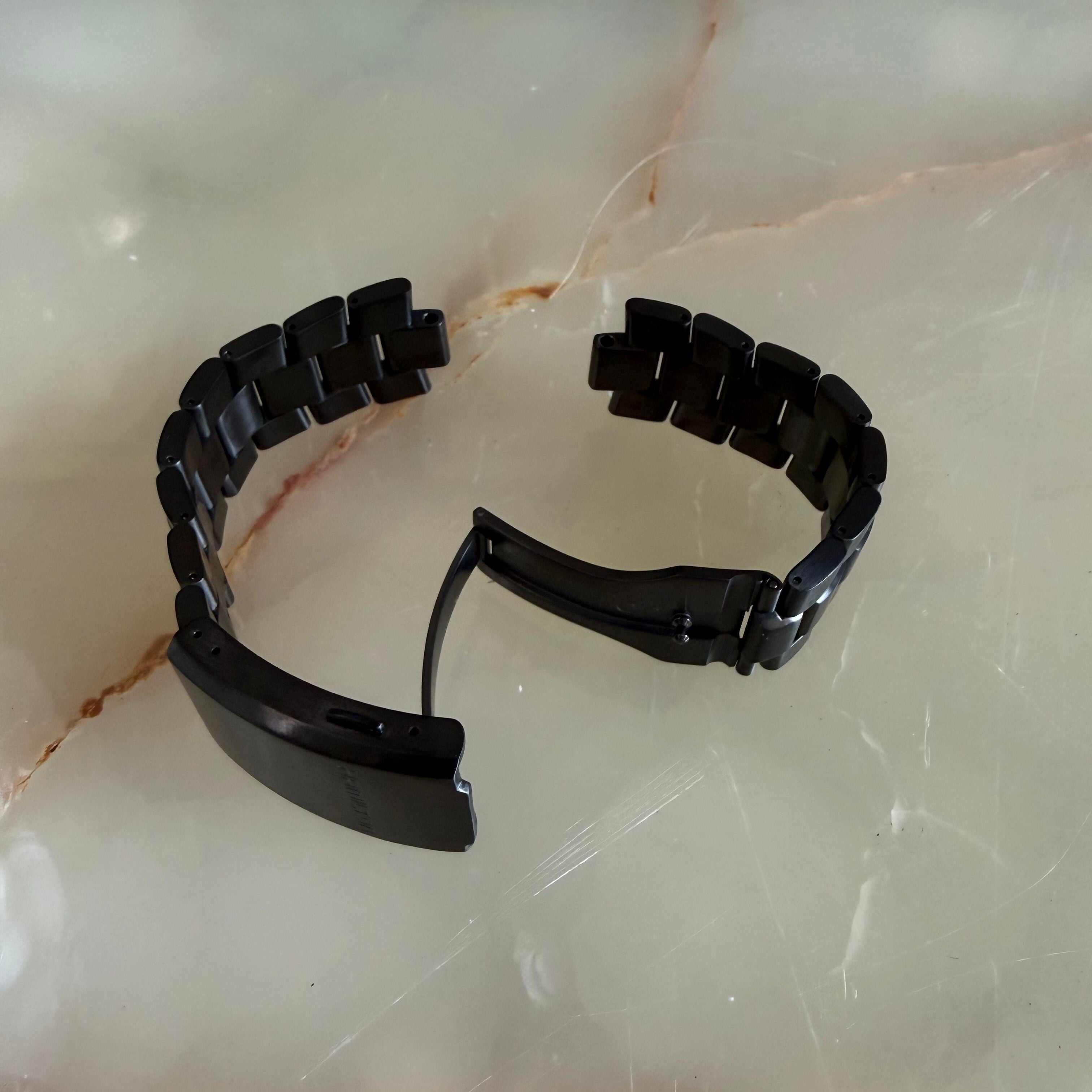 Authentic Hamilton Stainless Steel Black 22mm Watch Bracelet H605776103