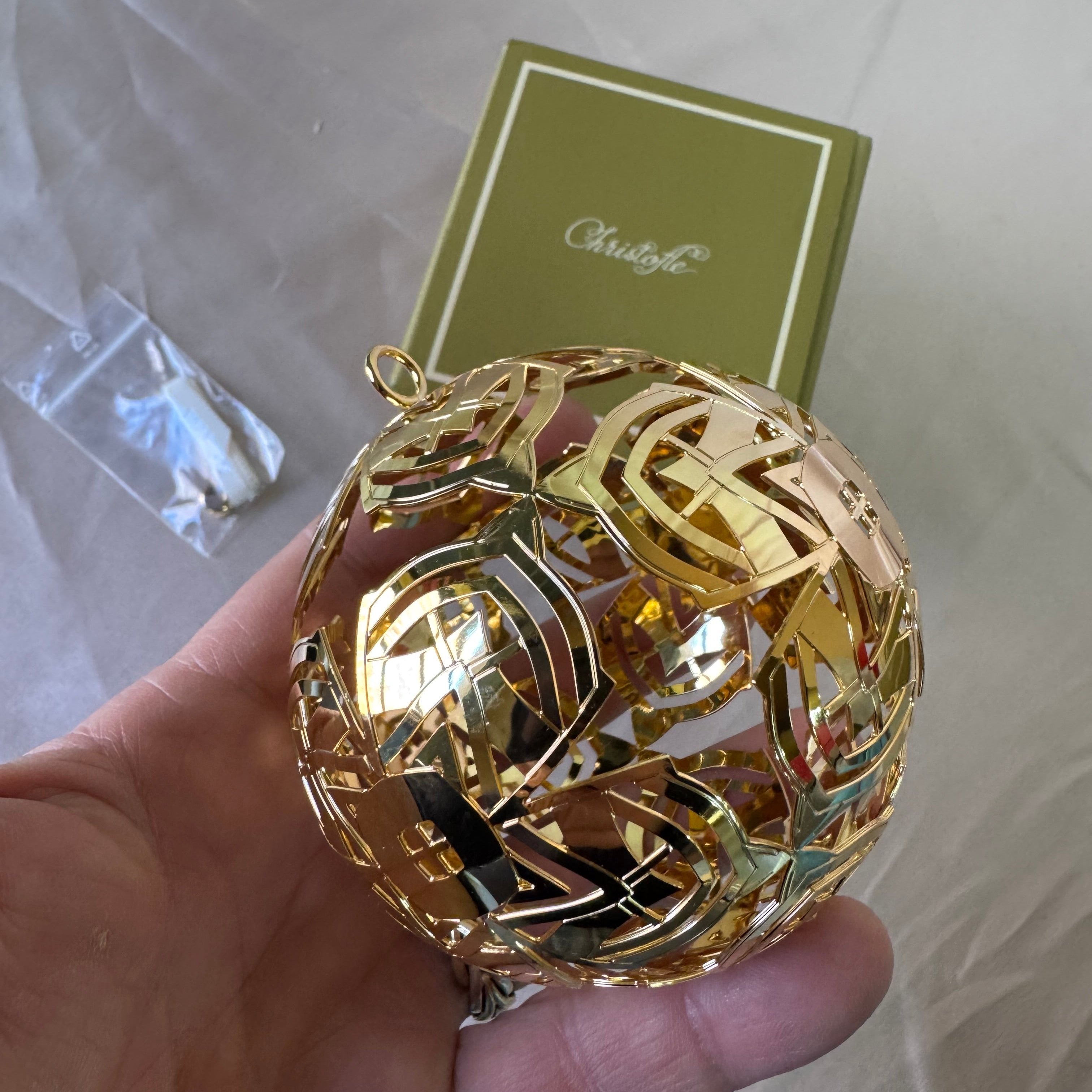 Christofle Christmas Noel 2022 Ornament Ball B04754664