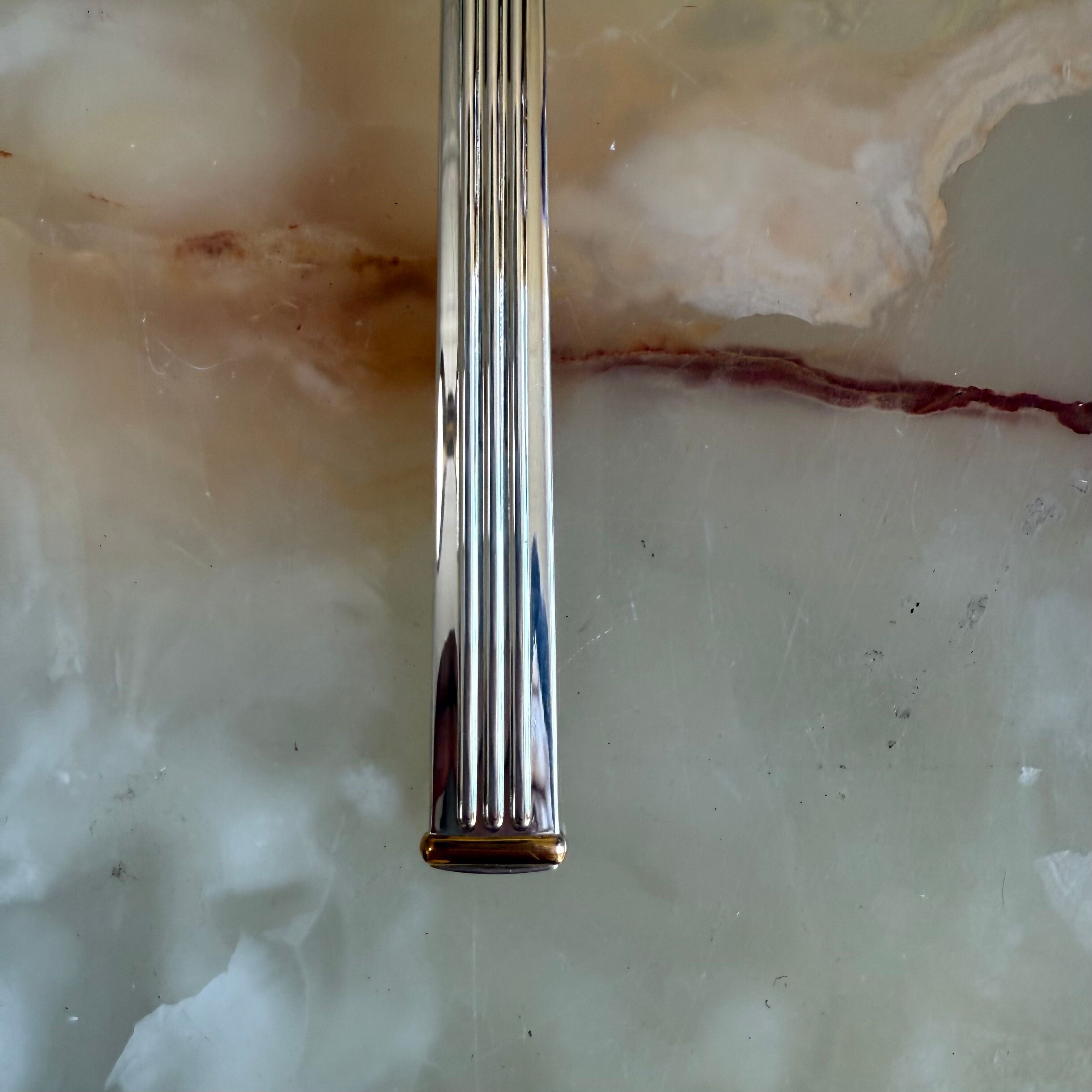 Christofle Triade Gold Rings Silver Plated Oyster Cocktail Fork Set of 12 1036048