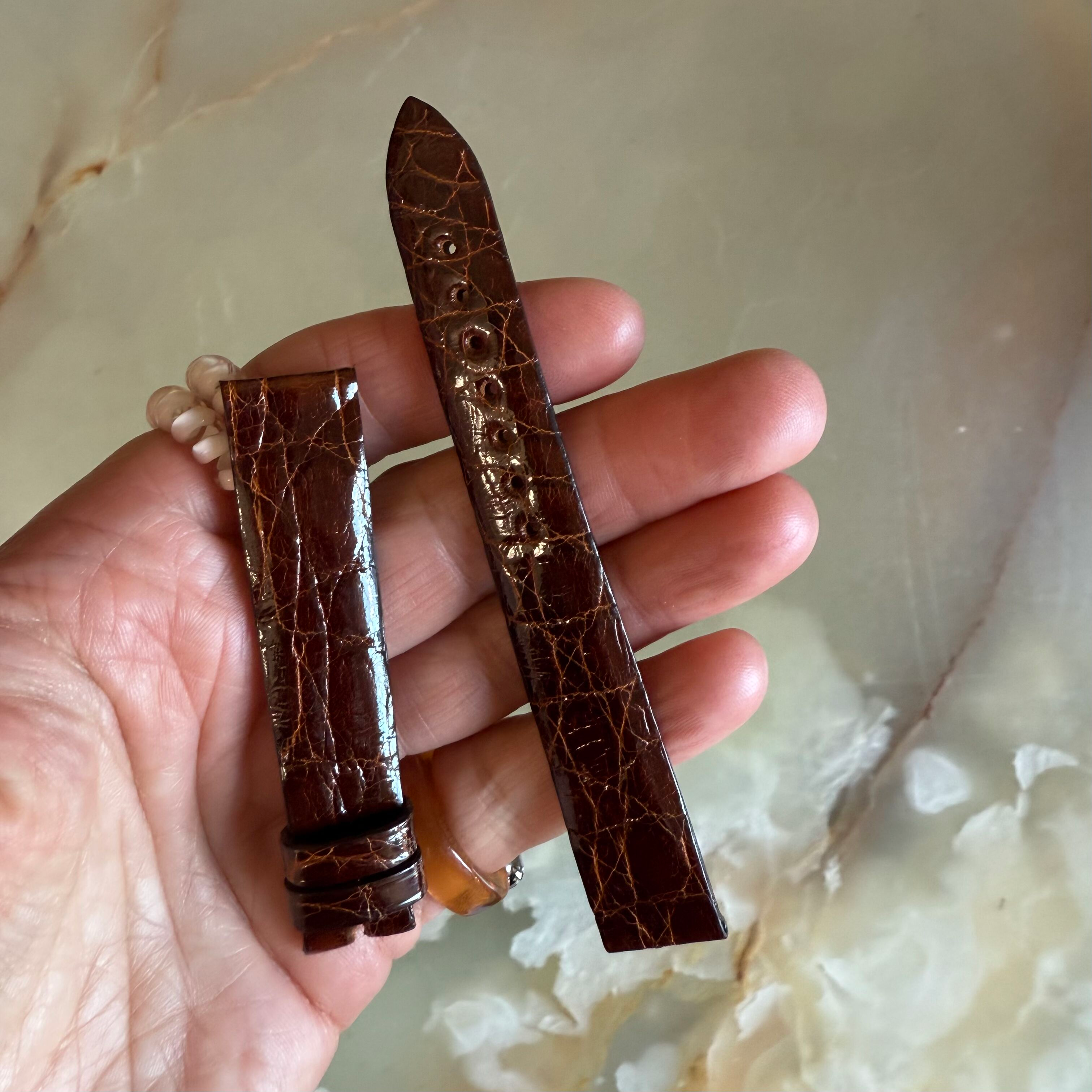 Authentic Breguet Brown Crocodile Watch Strap Band 16mm