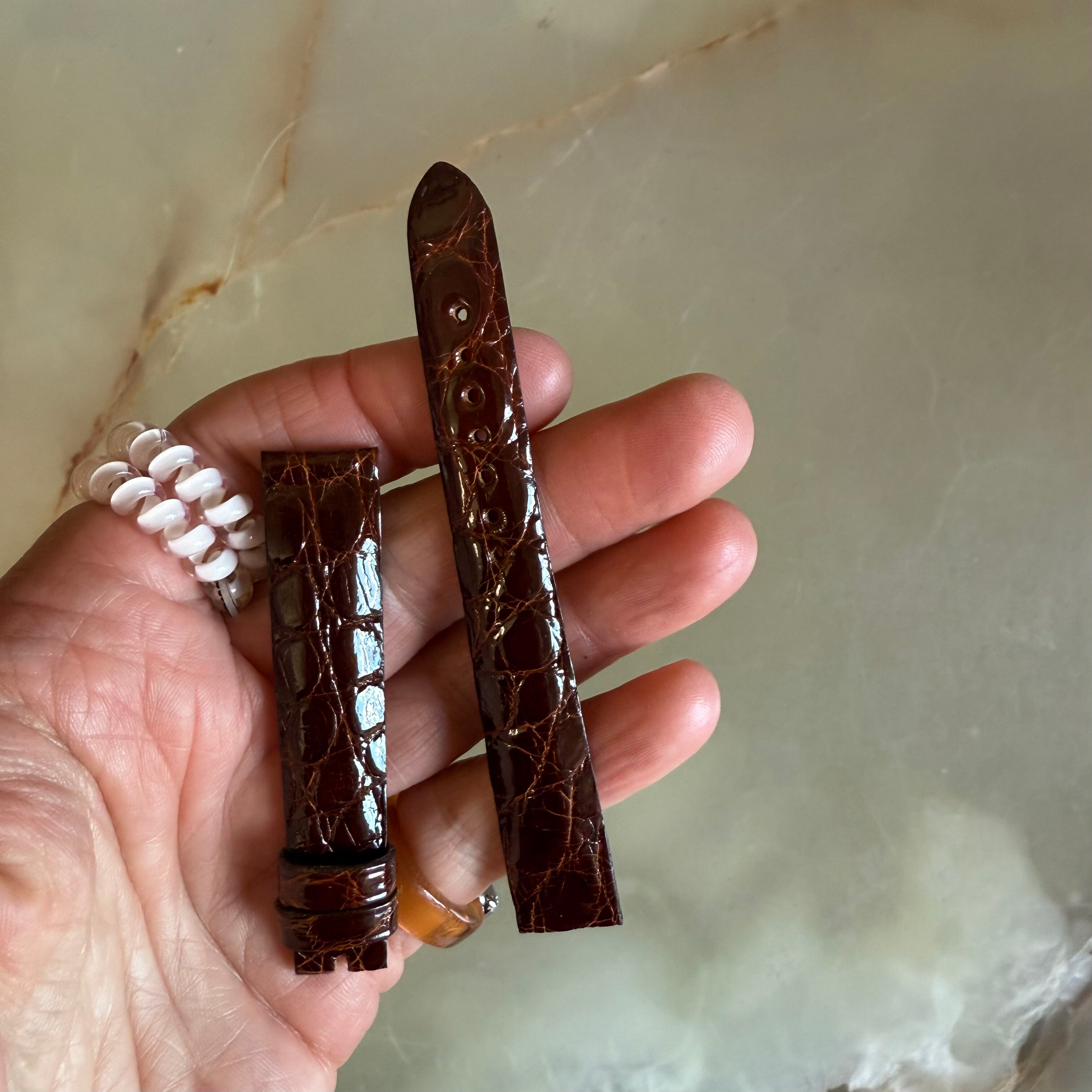 Authentic Breguet Brown Crocodile Watch Strap Band 14mm